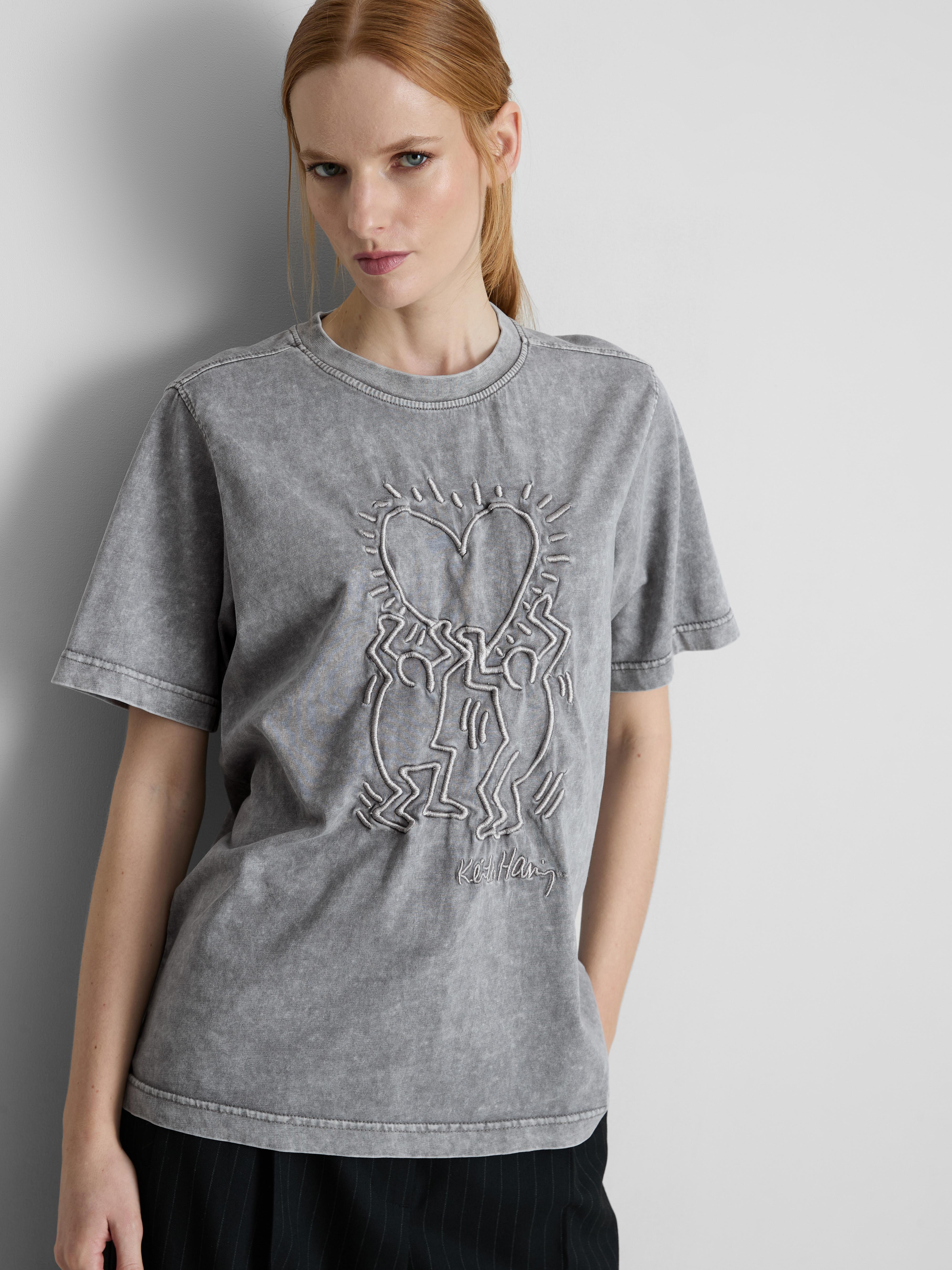 Keith Haring Washed Embroidered Tee