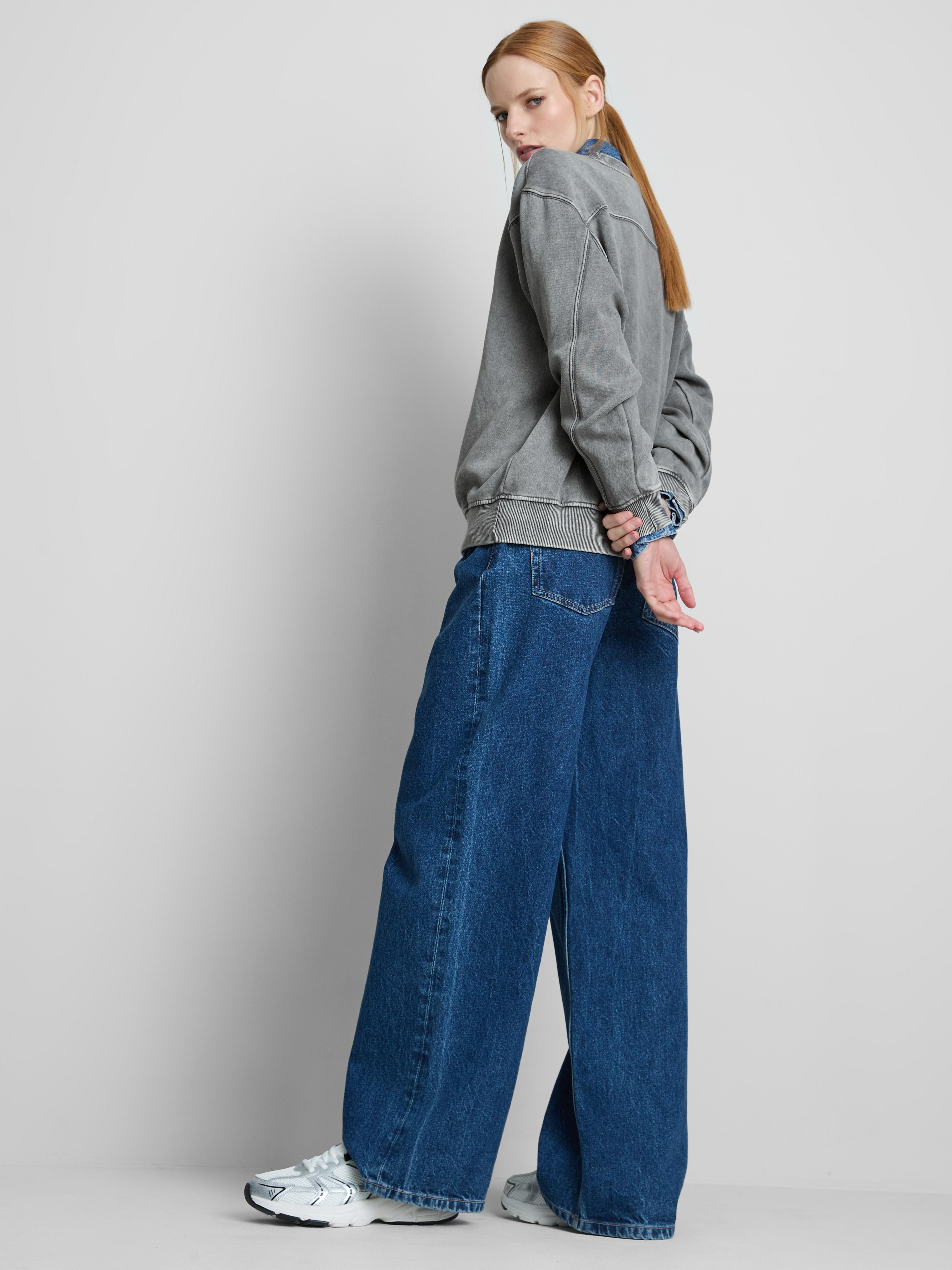 Keith Haring Washed Embroidered Sweatshirt