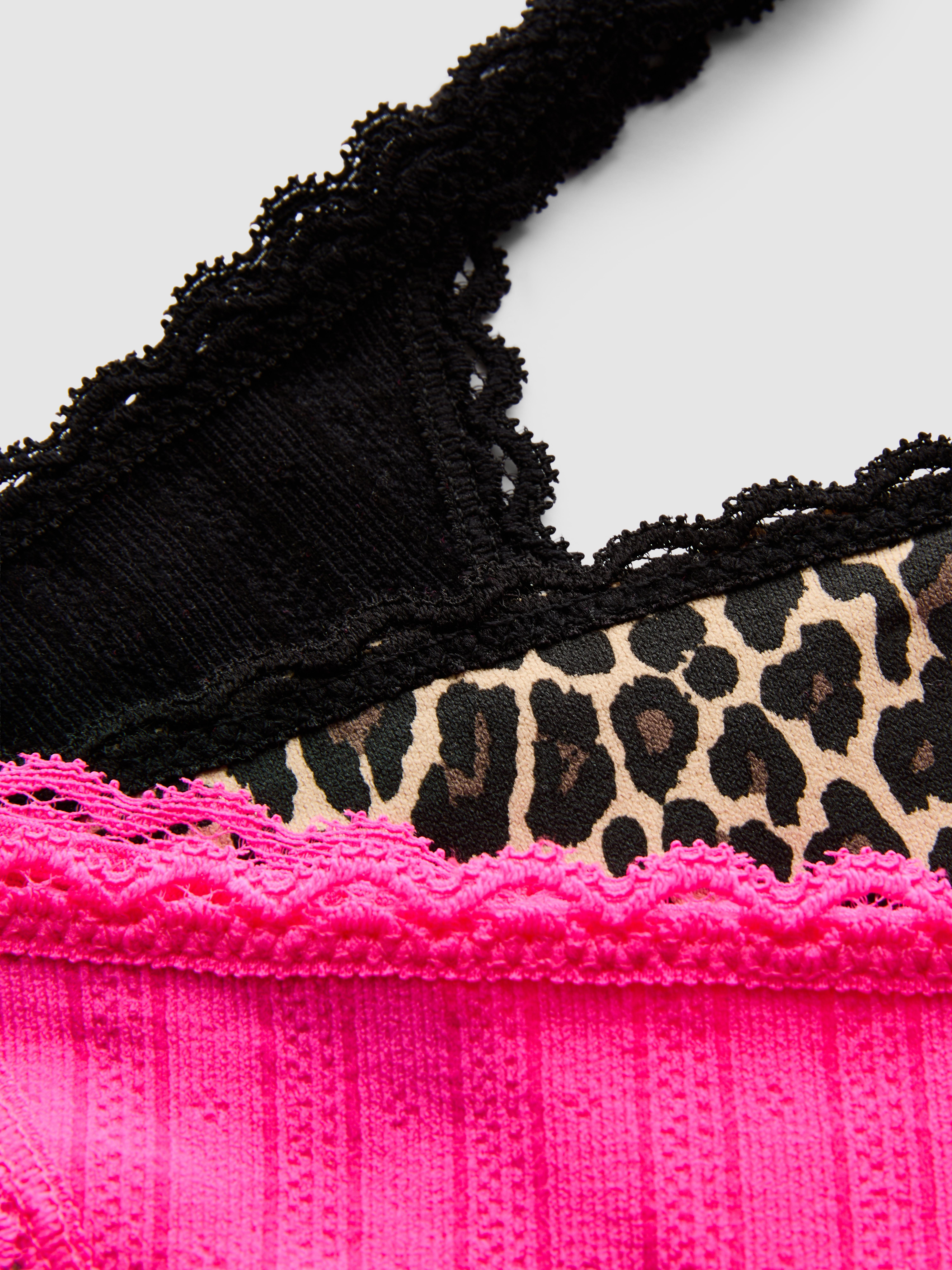 3pk Lace Trim Thongs
