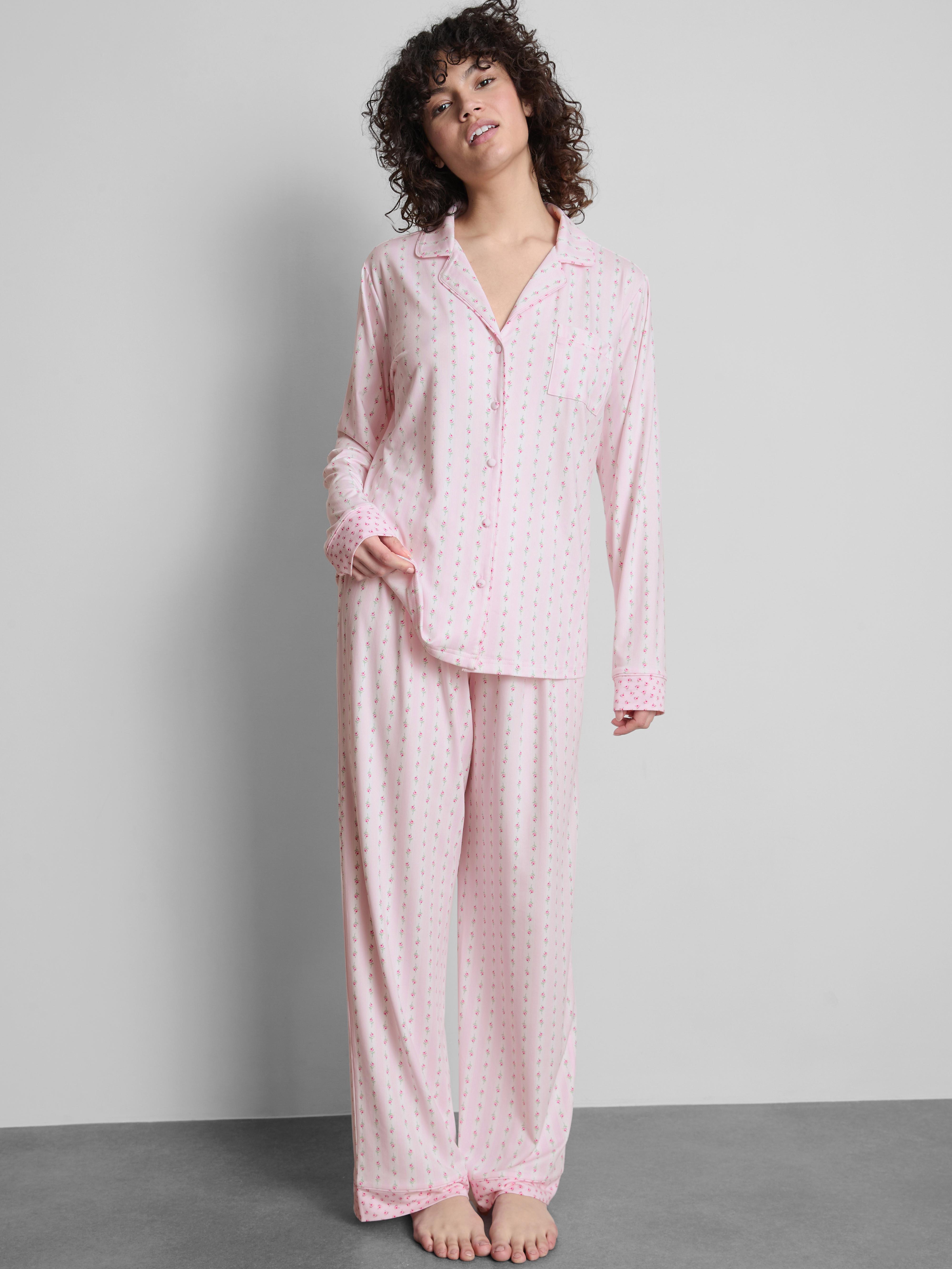 Printed Boyfriend Pajamas