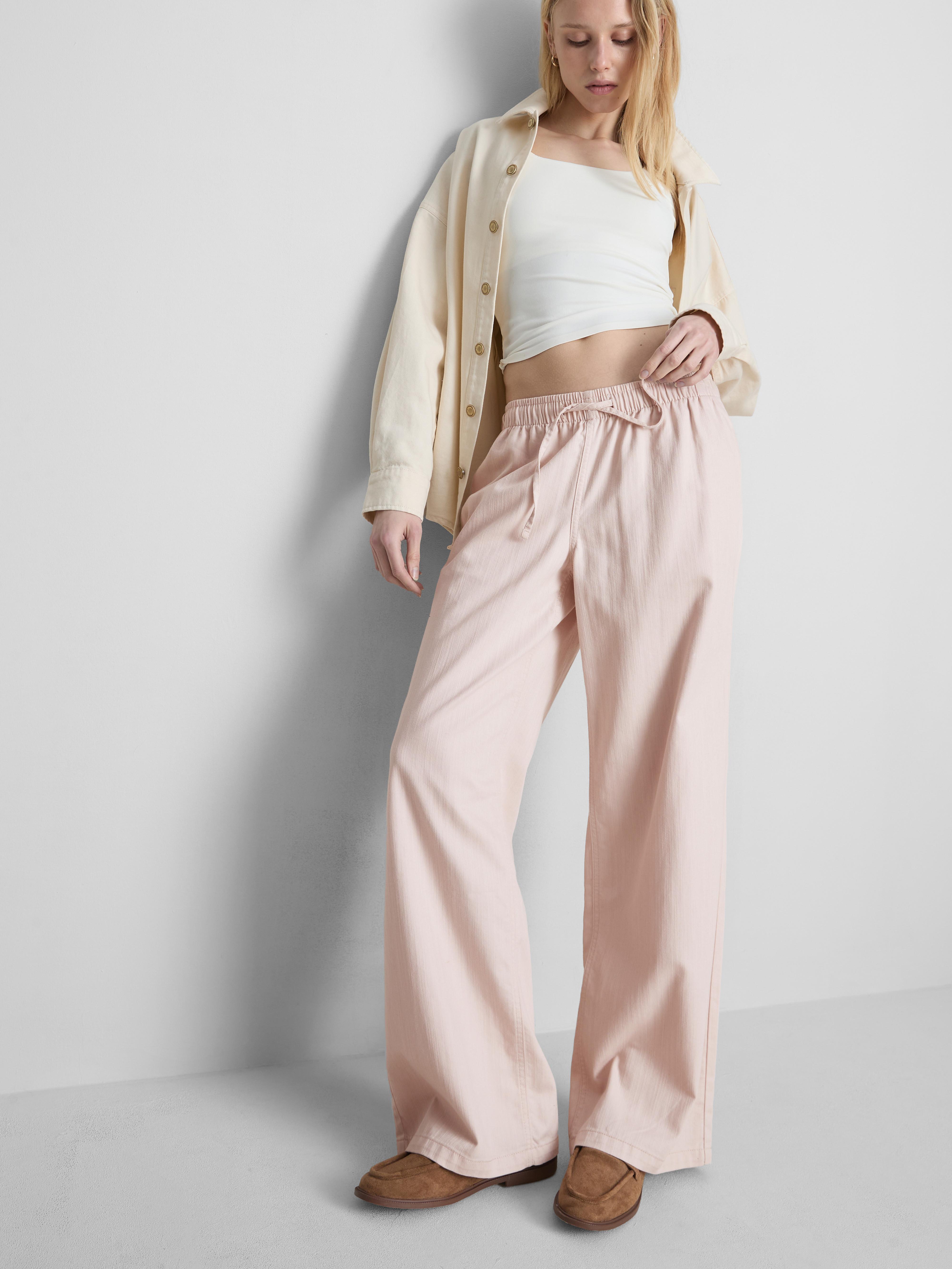 Straight-Leg Denim Joggers