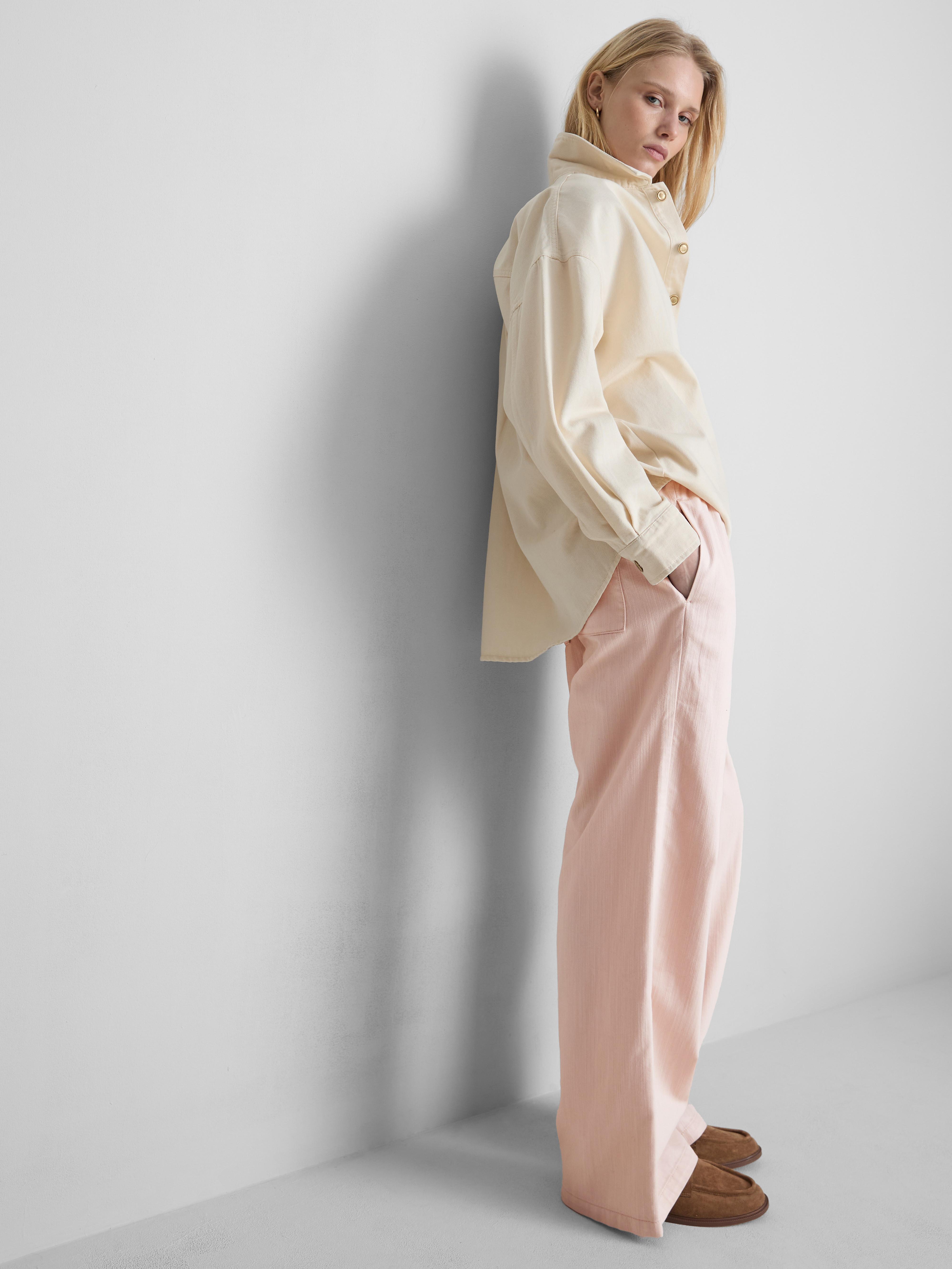 Straight-Leg Denim Joggers