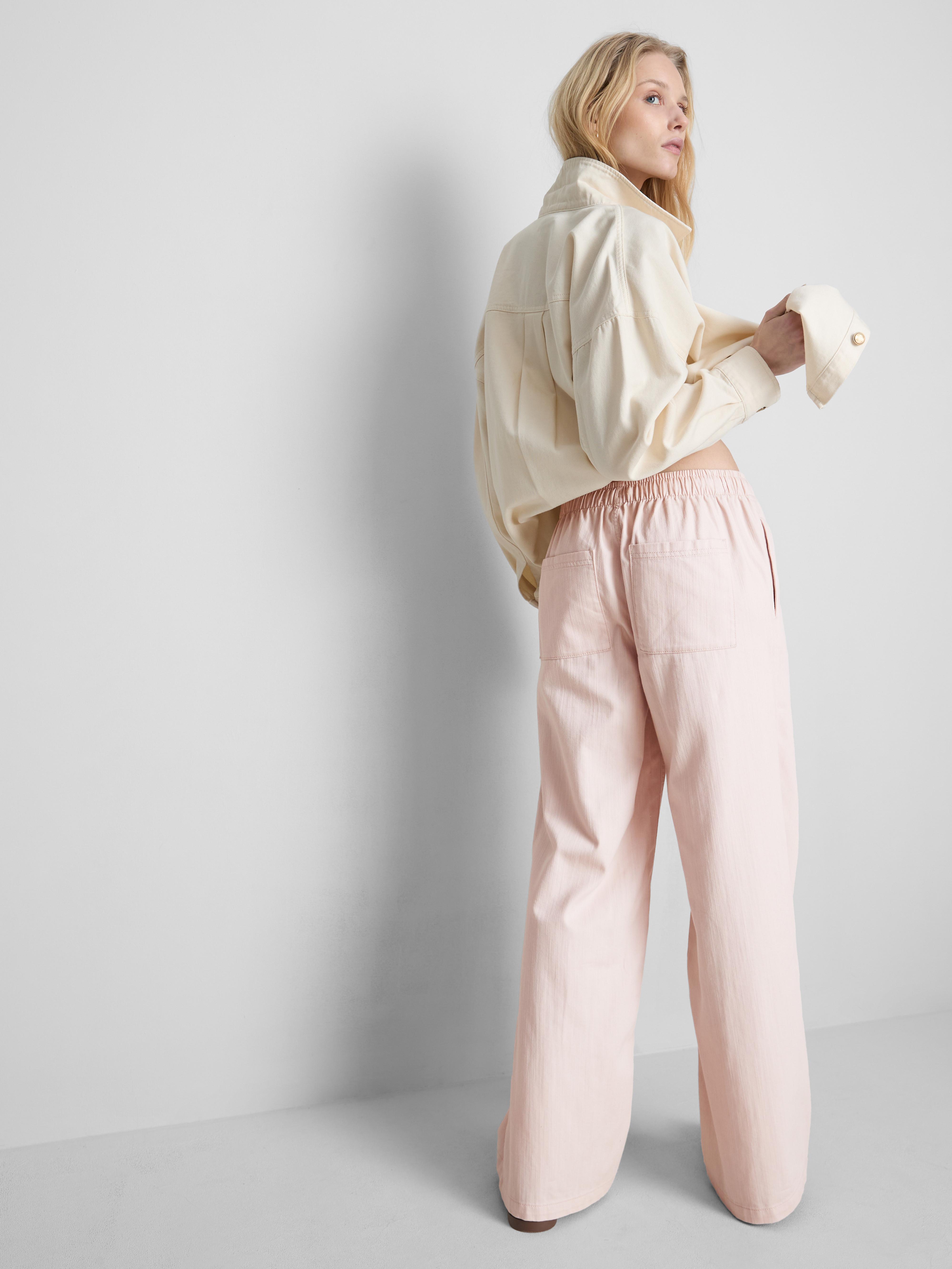 Straight-Leg Denim Joggers