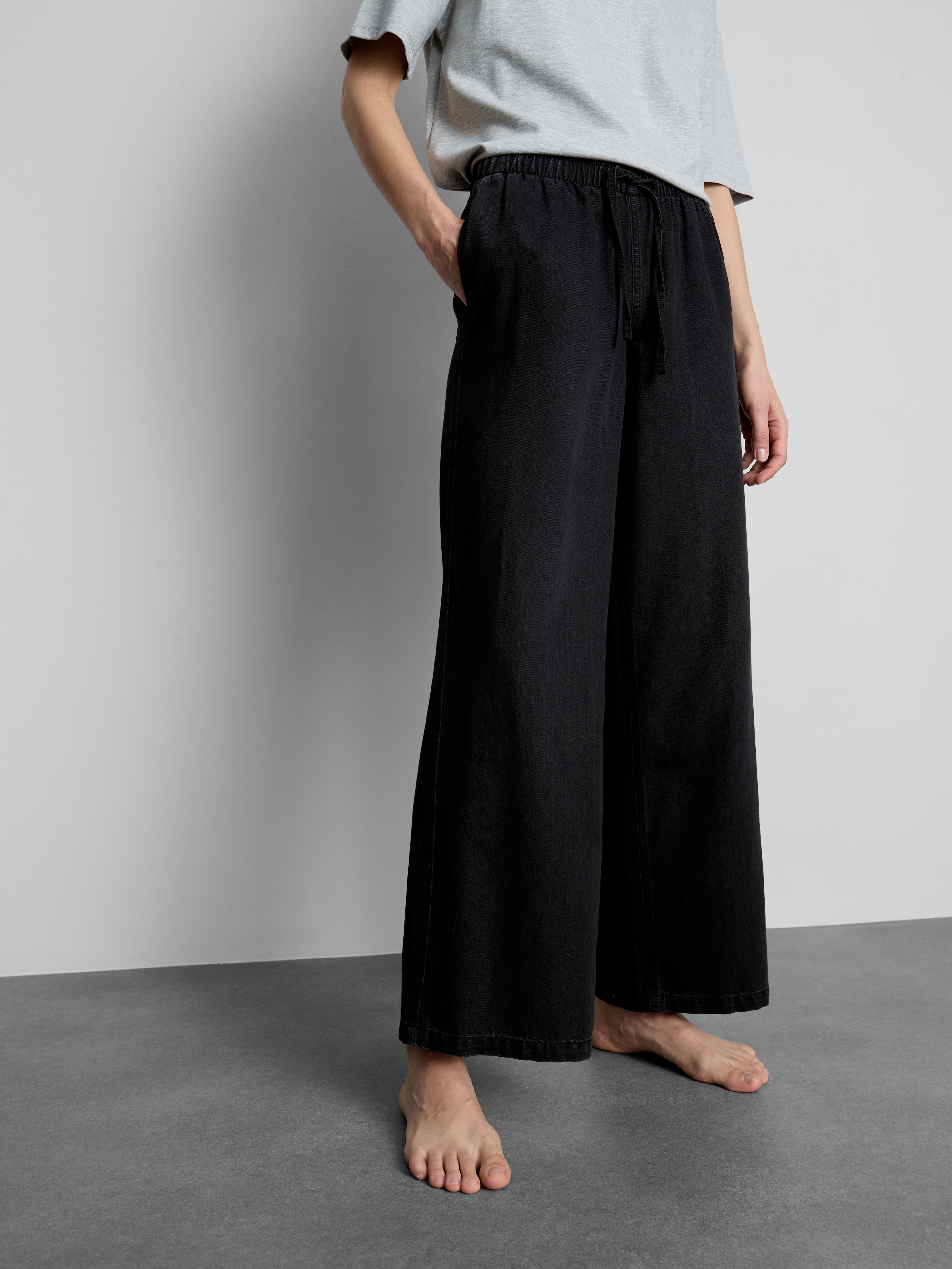 Straight-Leg Denim Joggers