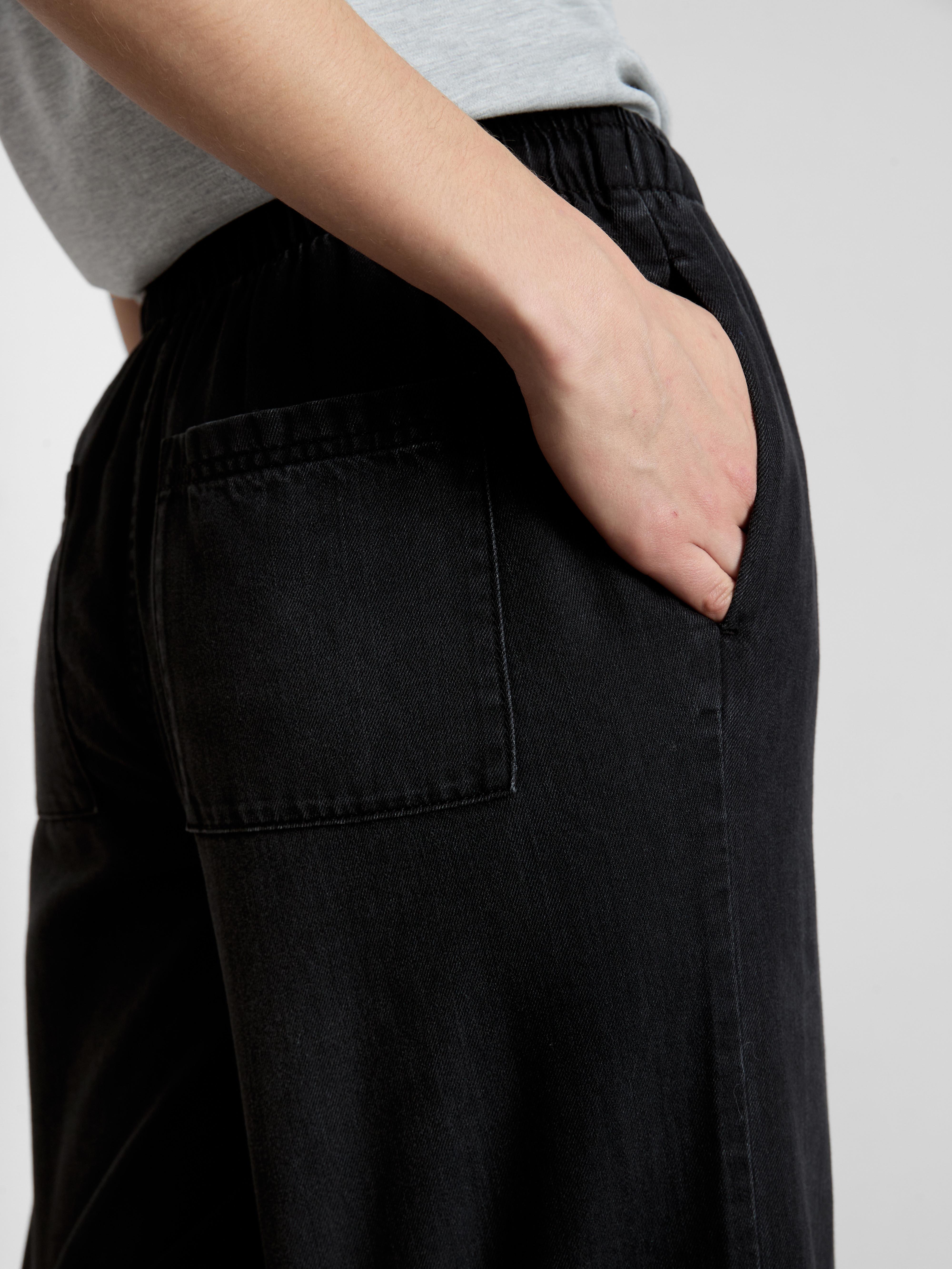 Straight Leg Denim Joggers