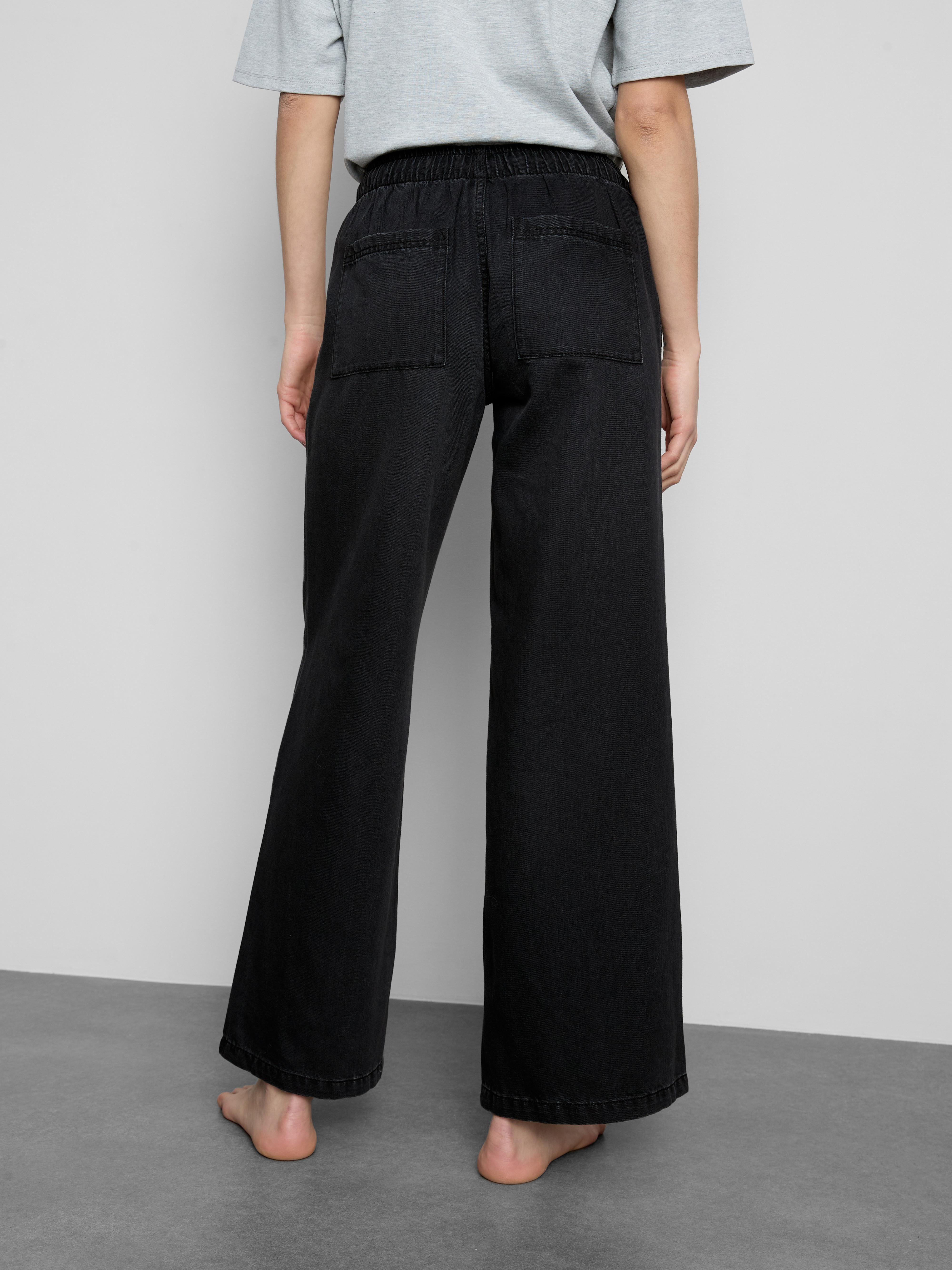 Straight Leg Denim Joggers