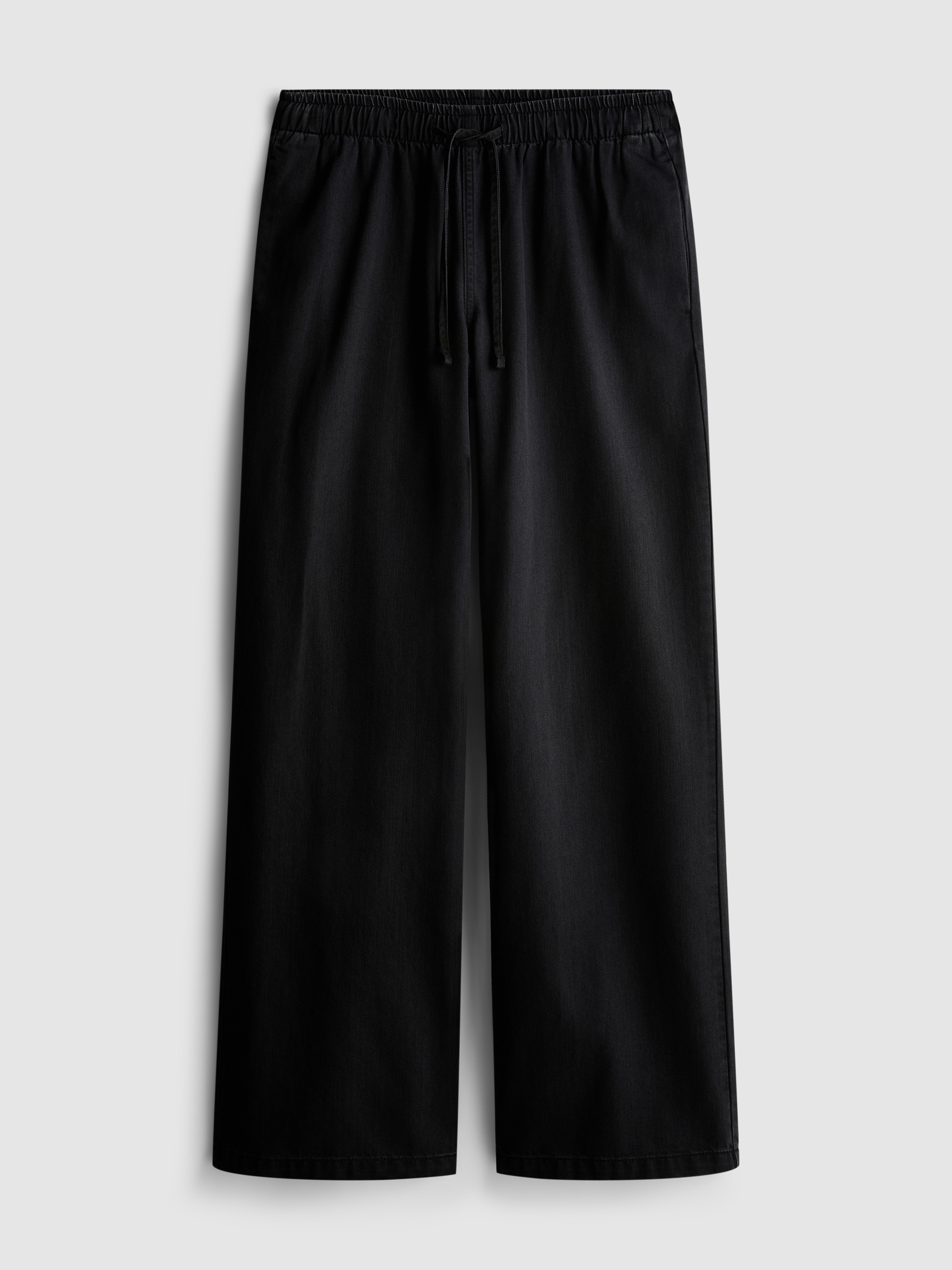 Straight-Leg Denim Joggers