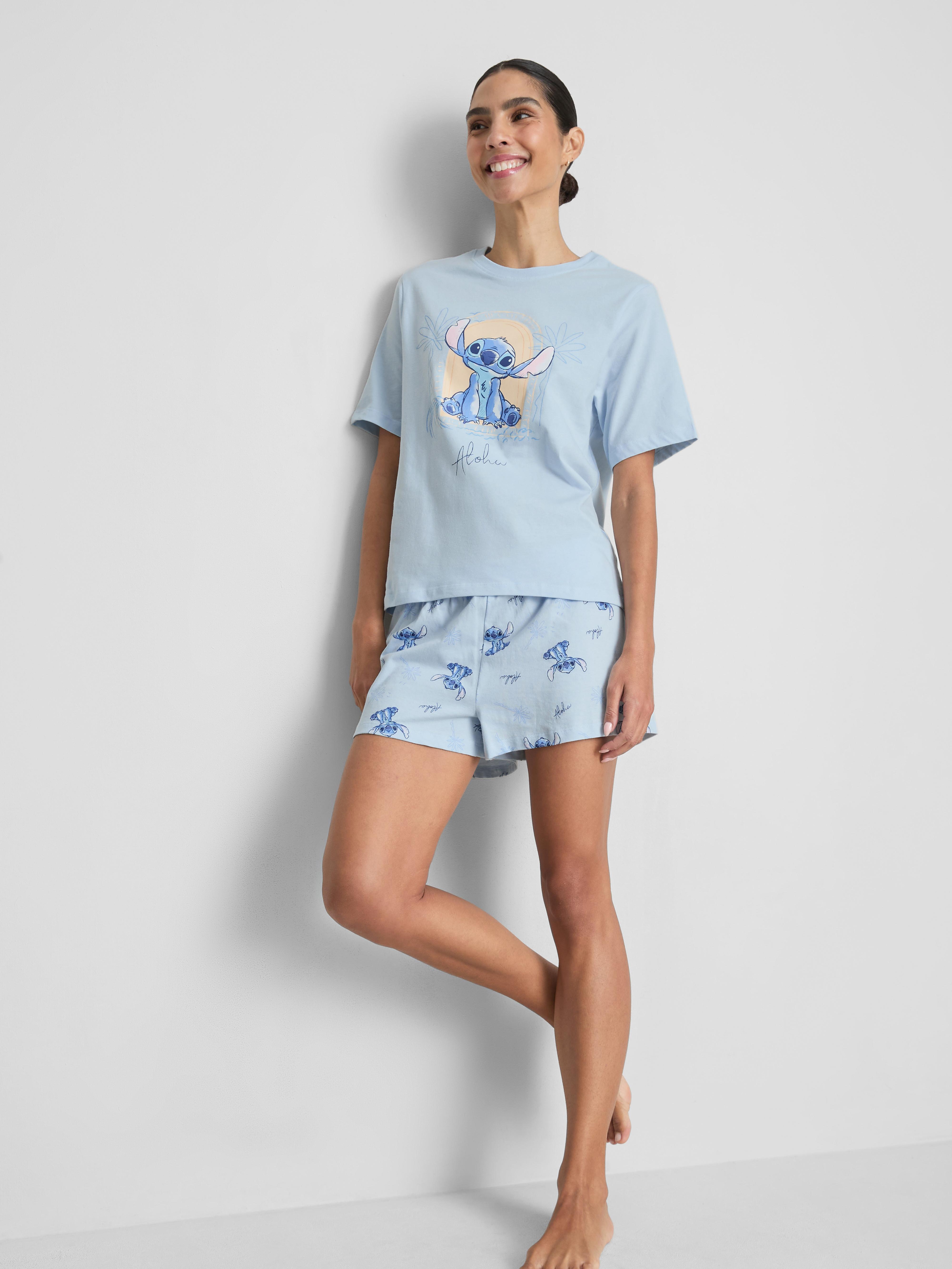 Disney’s Stitch Cotton Graphic Shorty Pajamas