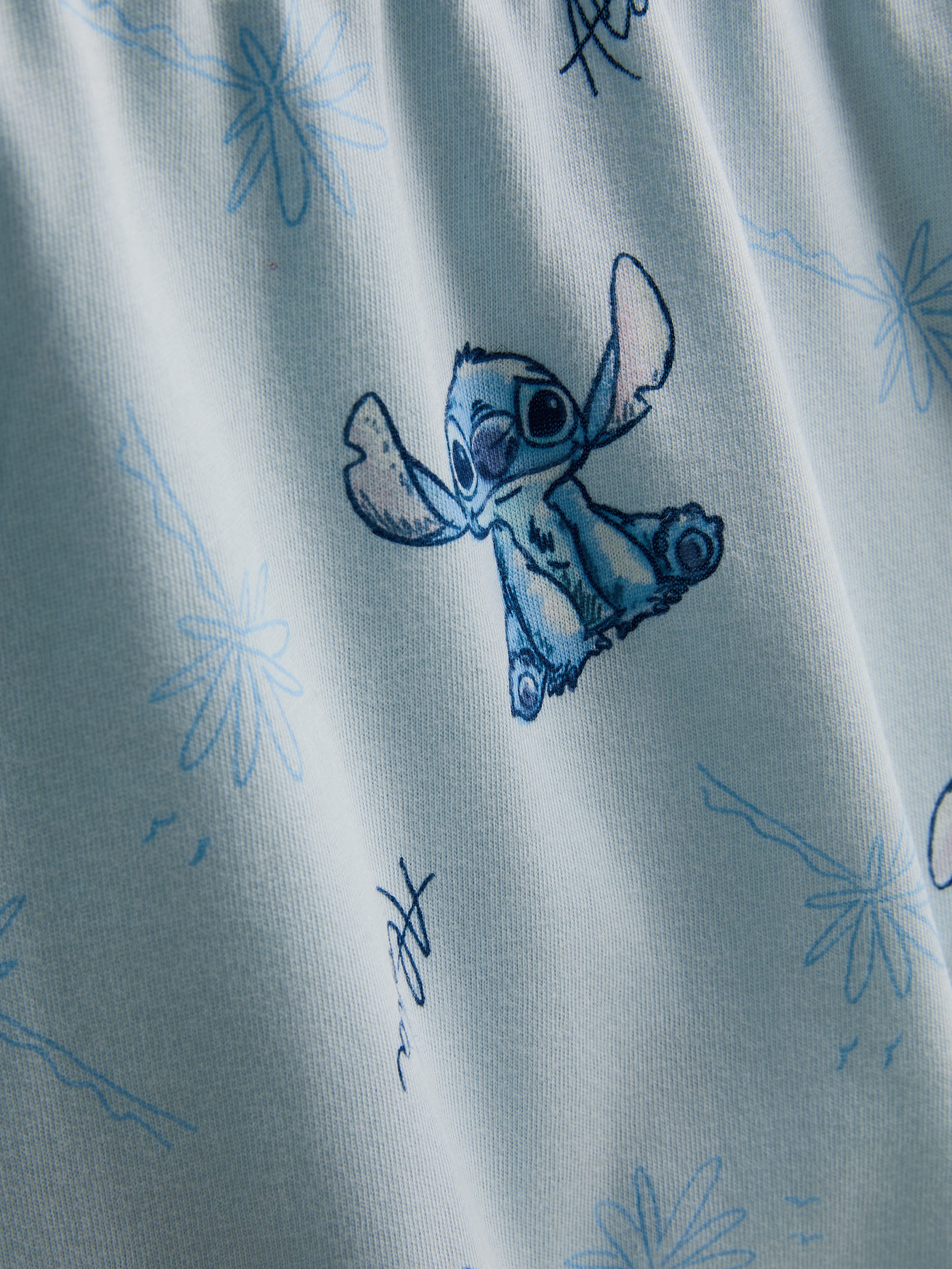 Pijamale scurte din bumbac Stitch de la Disney