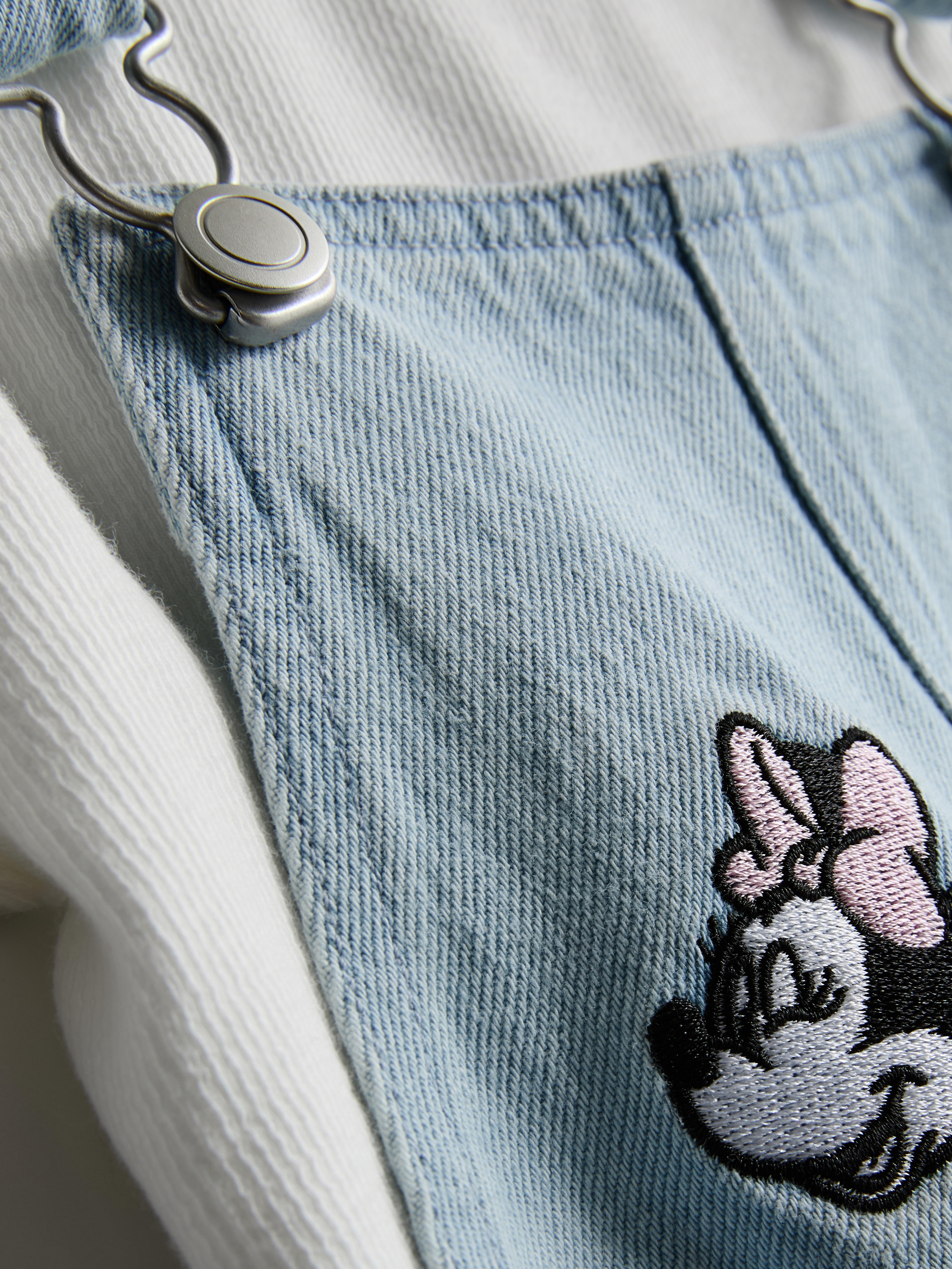 Girls Blue 1.5-8yrs | Disney’s Minnie Mouse T-Shirt and Denim Pinafore Dress Set