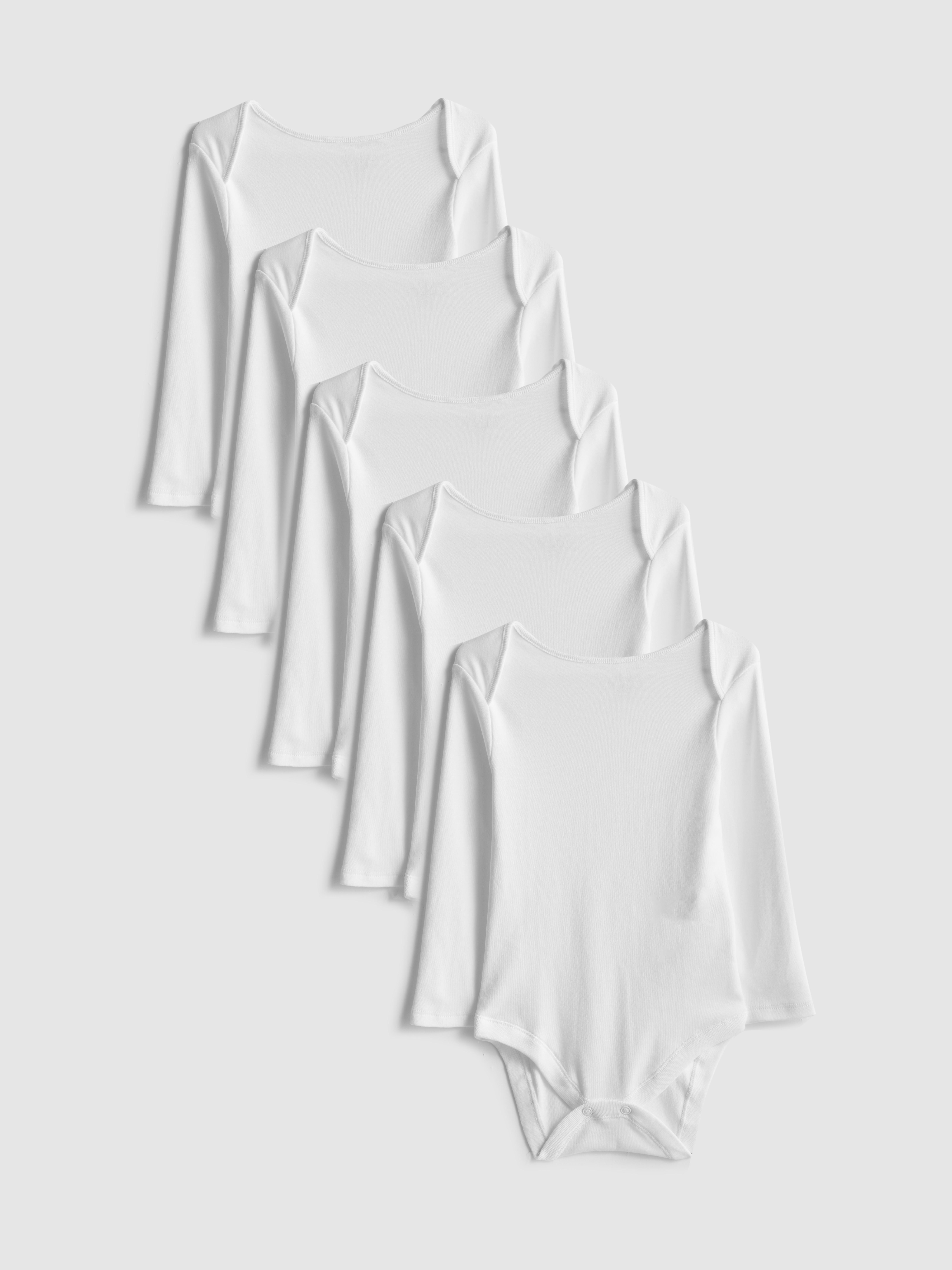 0-36mths | 5pk Long Sleeve Bodysuits