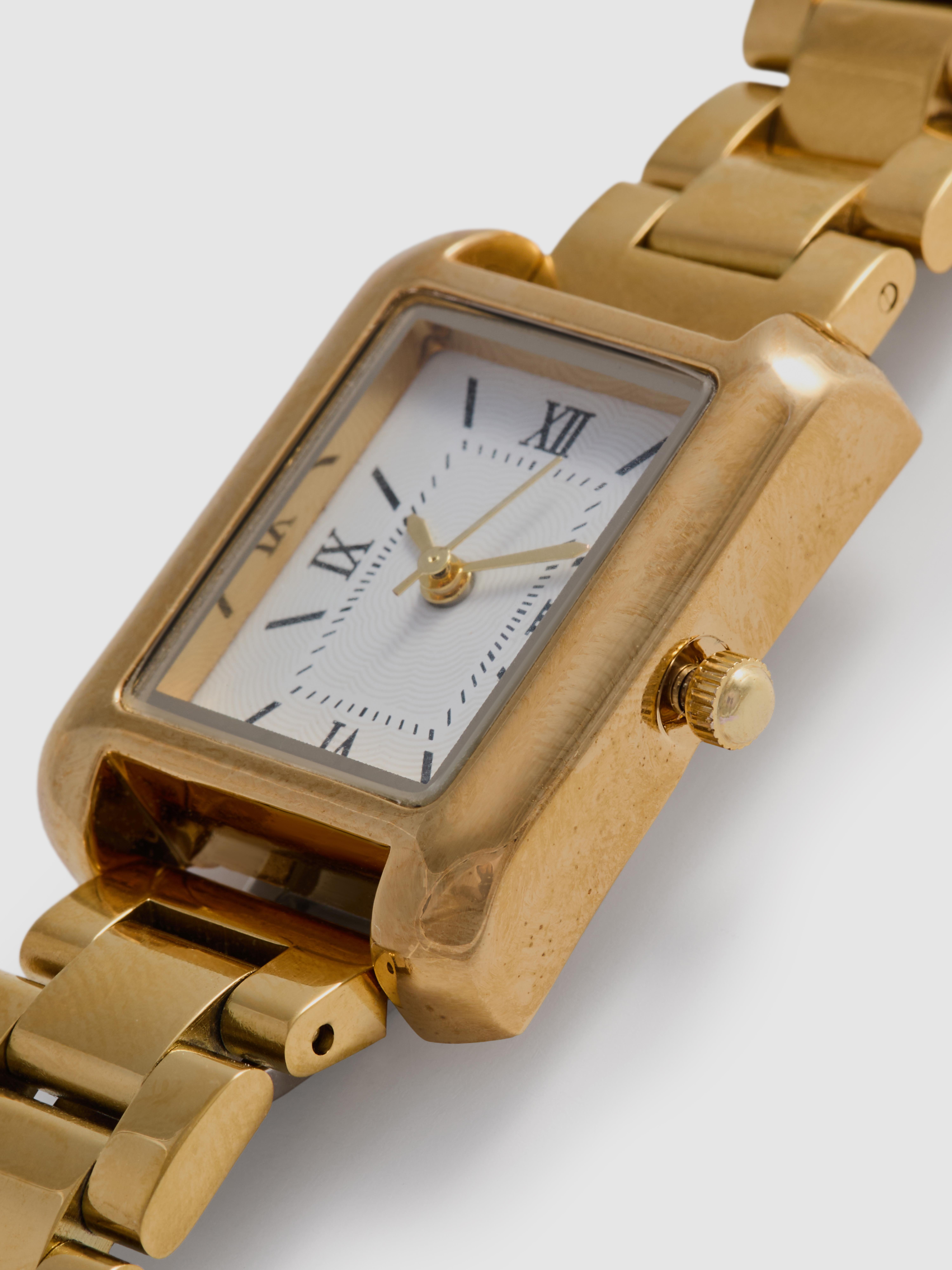 Armbanduhr mit Gliederarmband