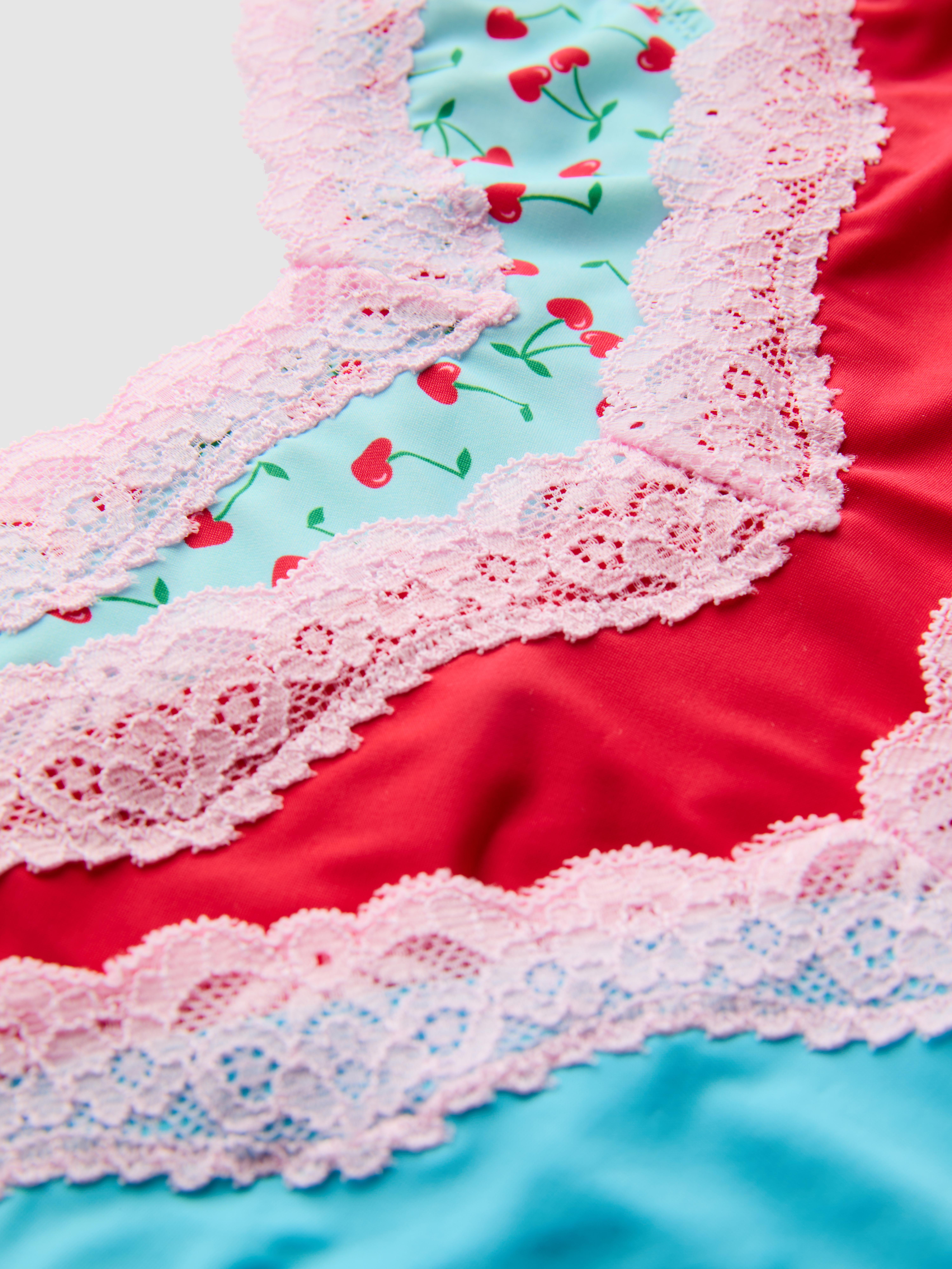 3pk Microfibre Printed Miami Thongs
