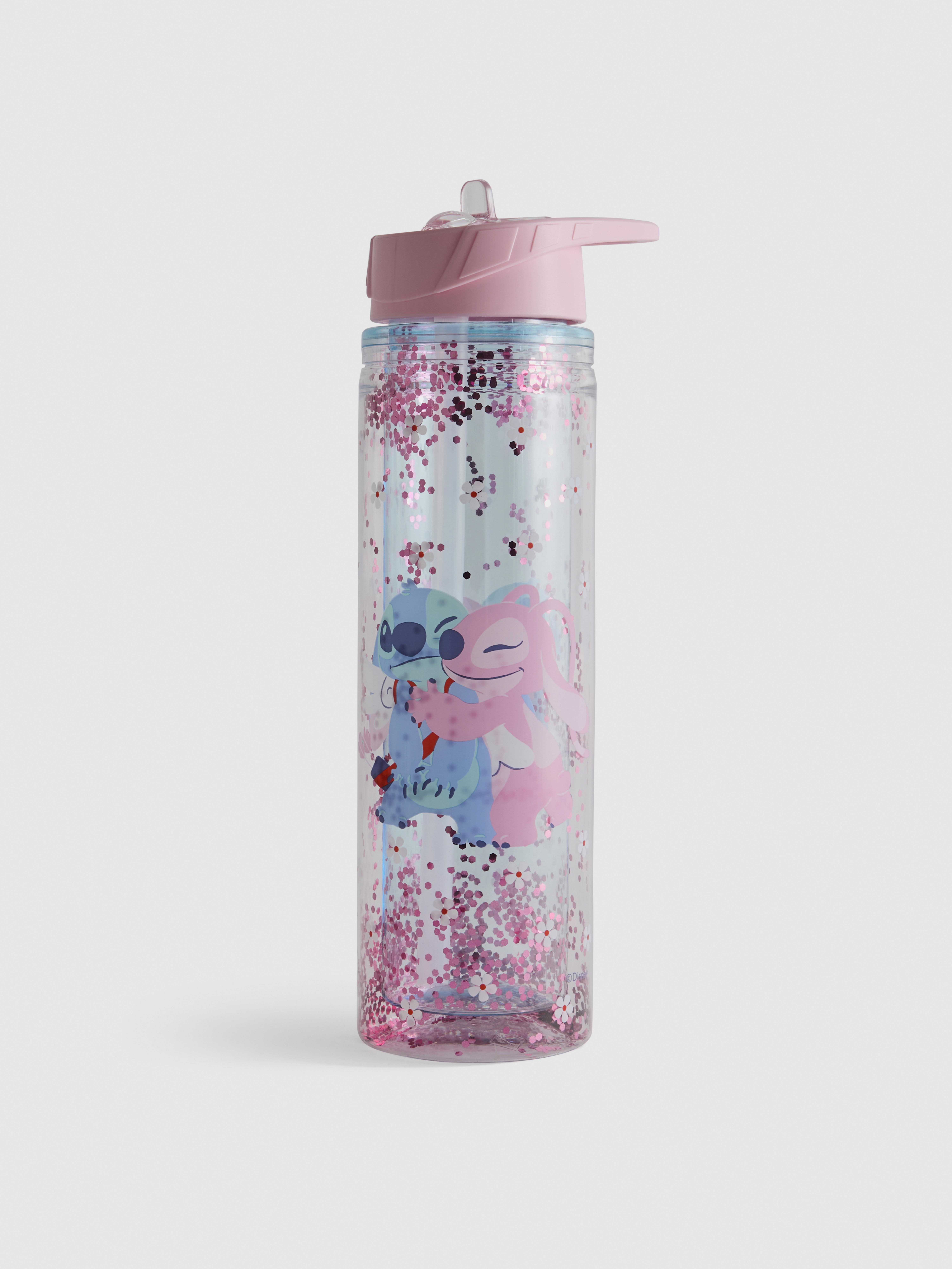 Blue Disney’s Stitch Glitter Water Bottle