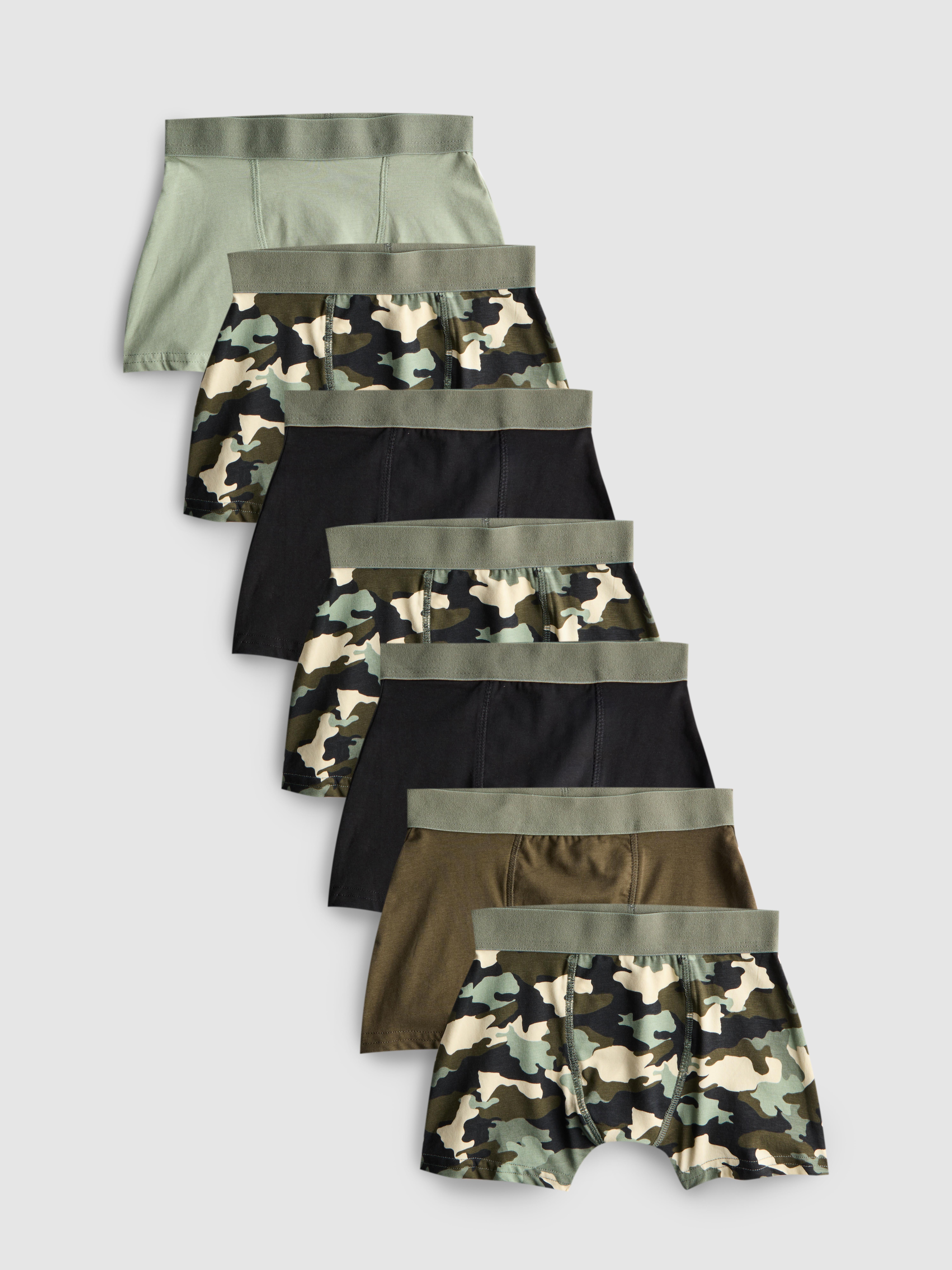 2-15yrs | 7pk Camouflage Graphic Trunks