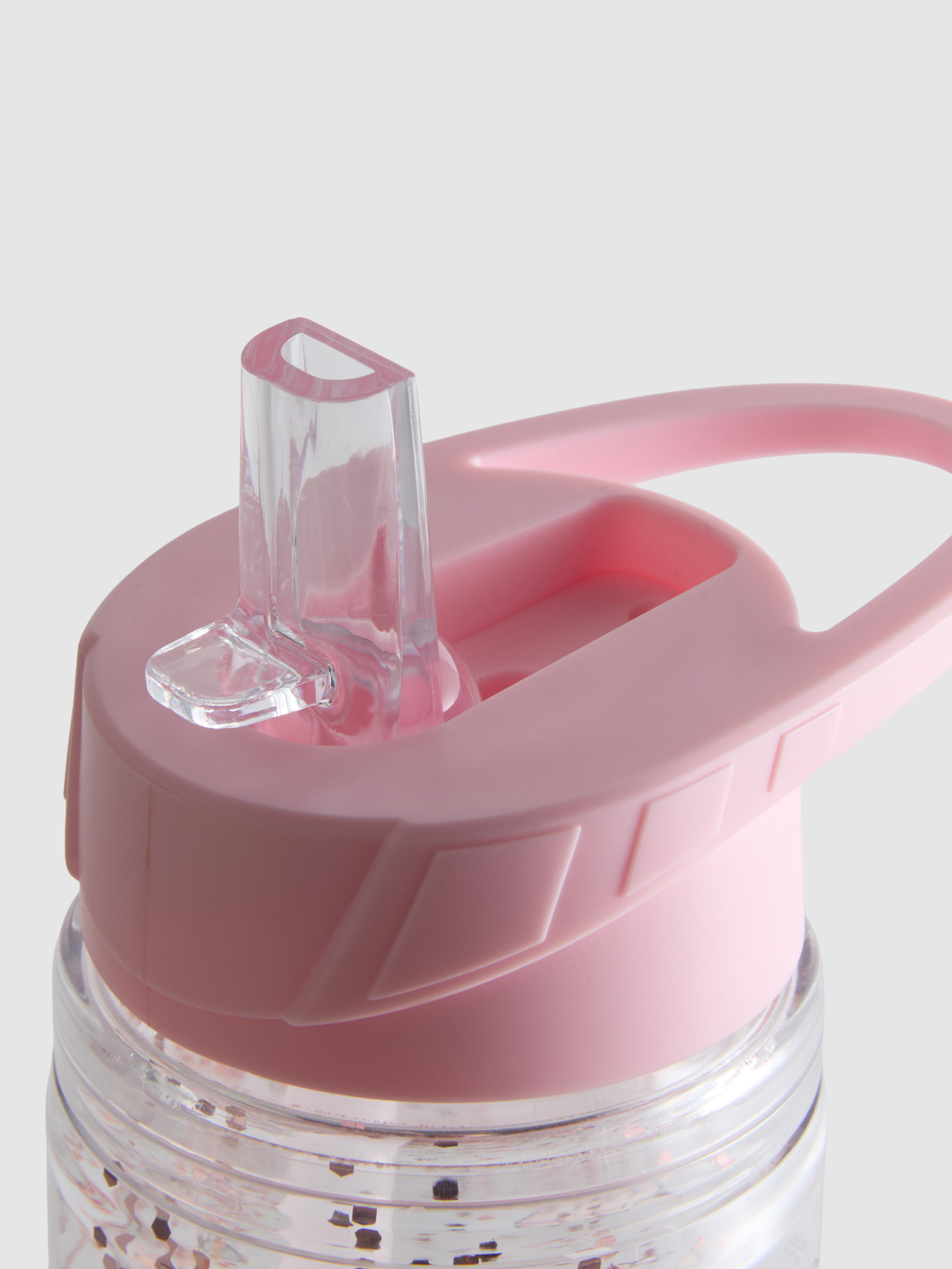 Red Hello Kitty Glitter Water Bottle