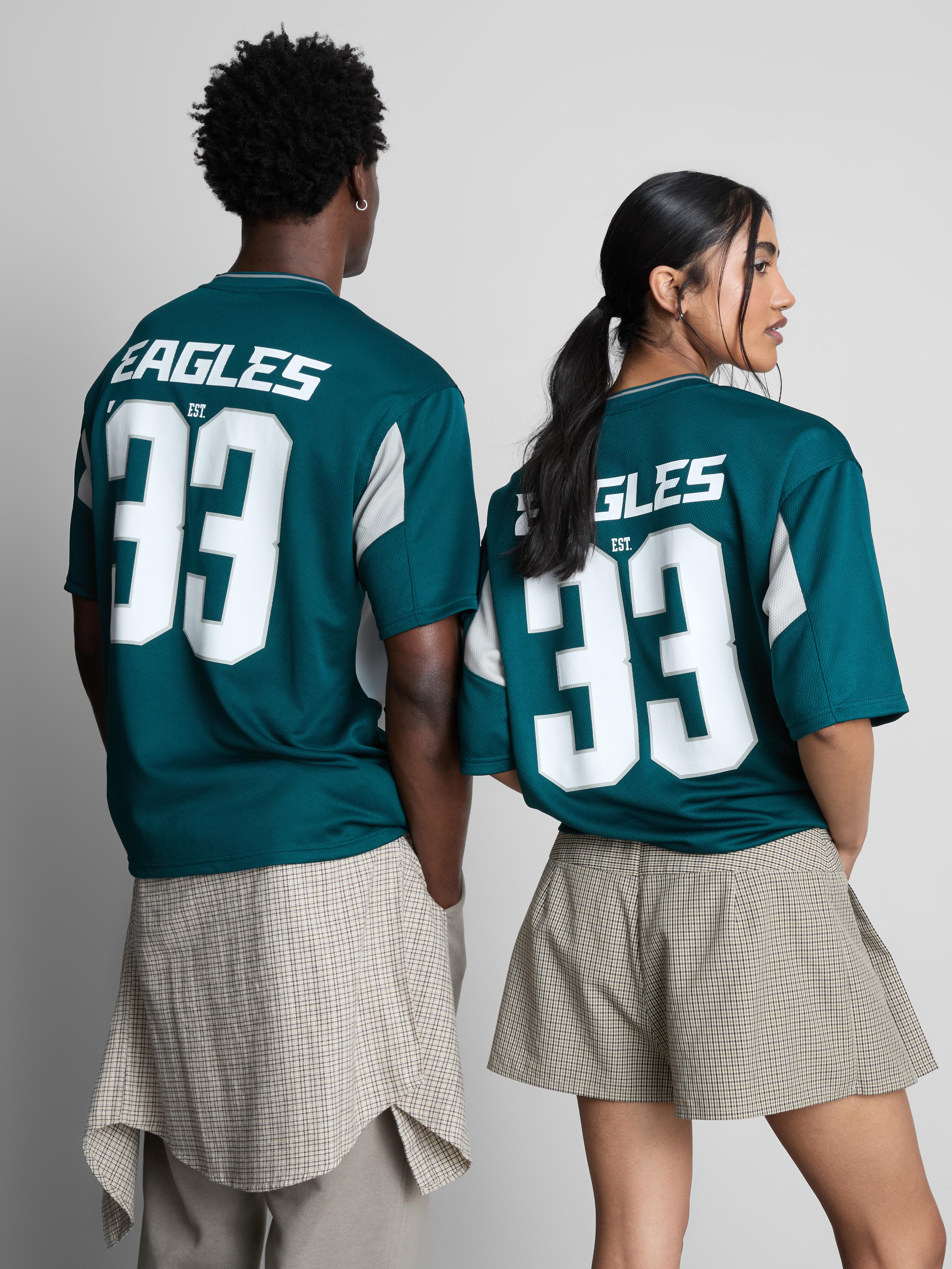 Men's Green NFL Philadelphia Eagles V-Neck T-Shirt