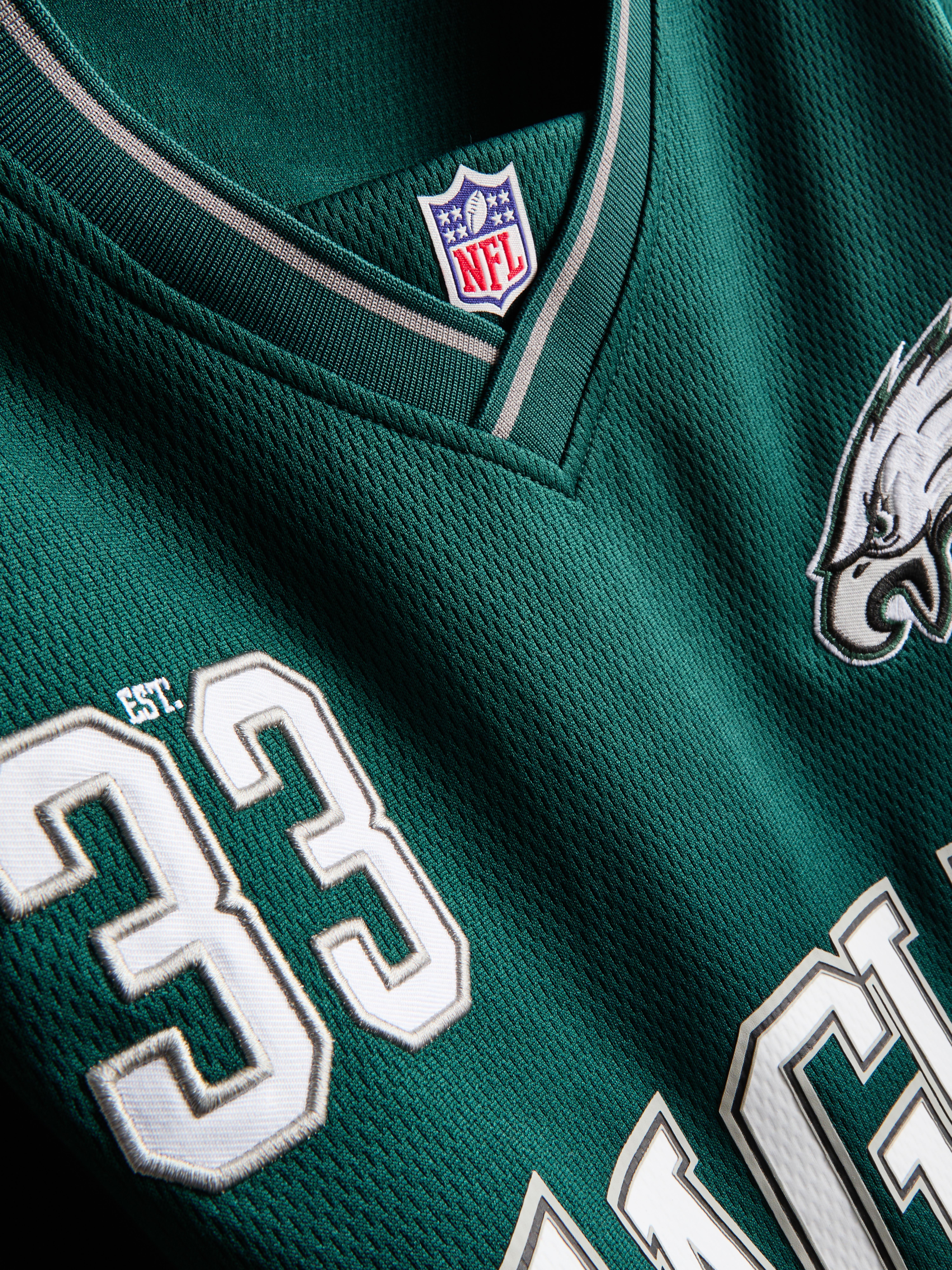 Men's Green NFL Philadelphia Eagles V-Neck T-Shirt