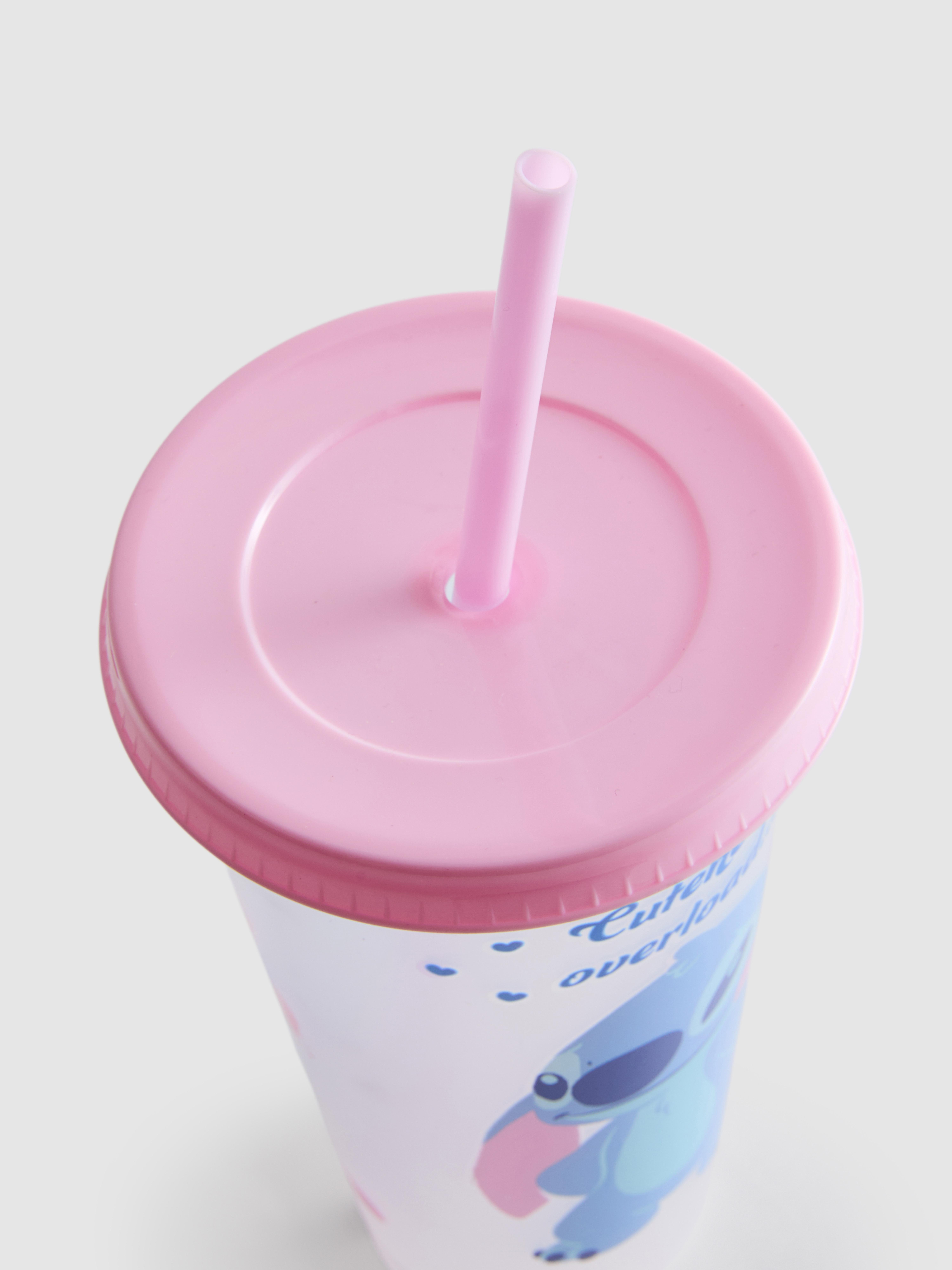 „Disney Lilo & Stitch“ Reisebecher mit Trinkhalm