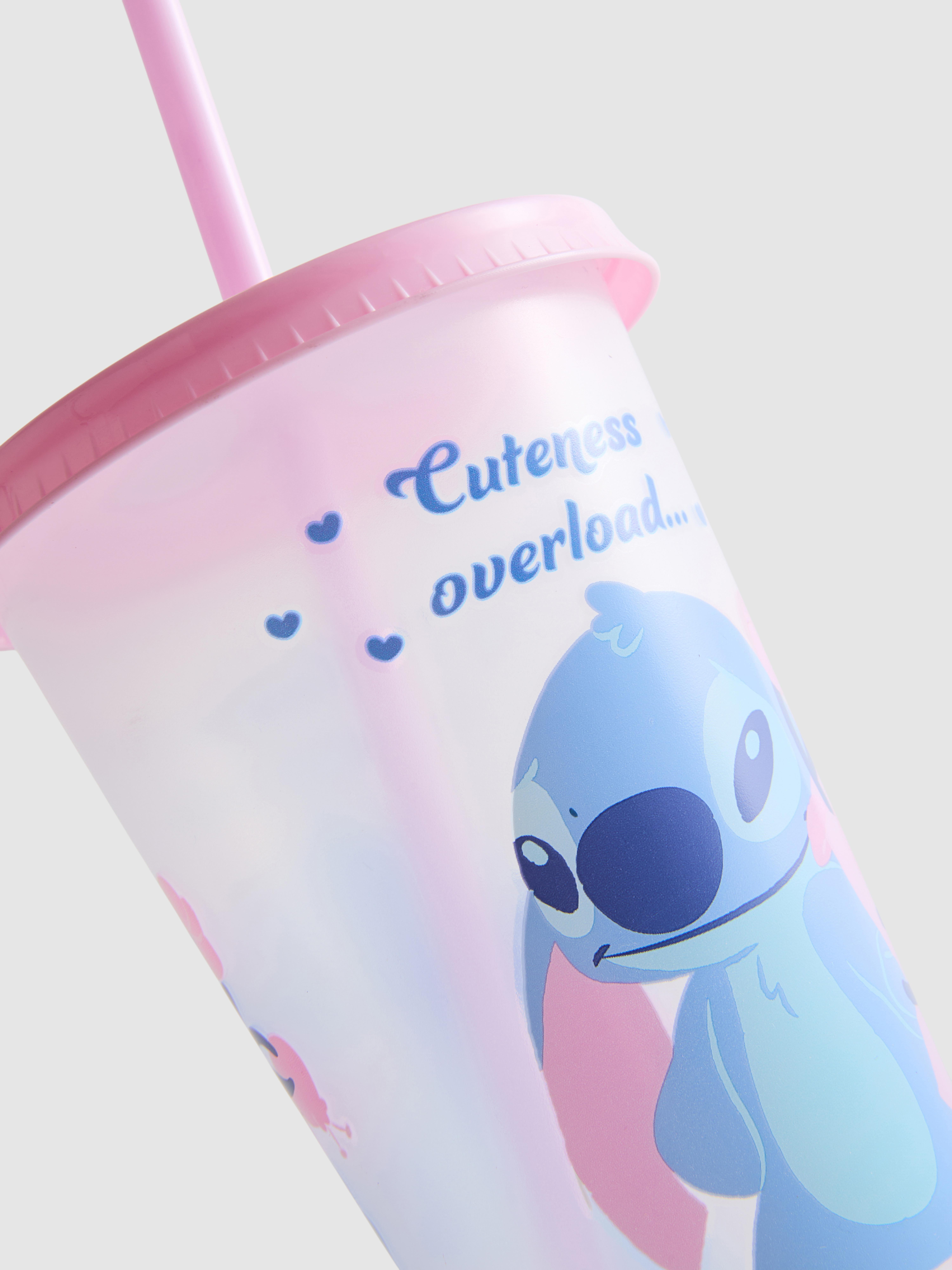 „Disney Lilo & Stitch“ Reisebecher mit Trinkhalm