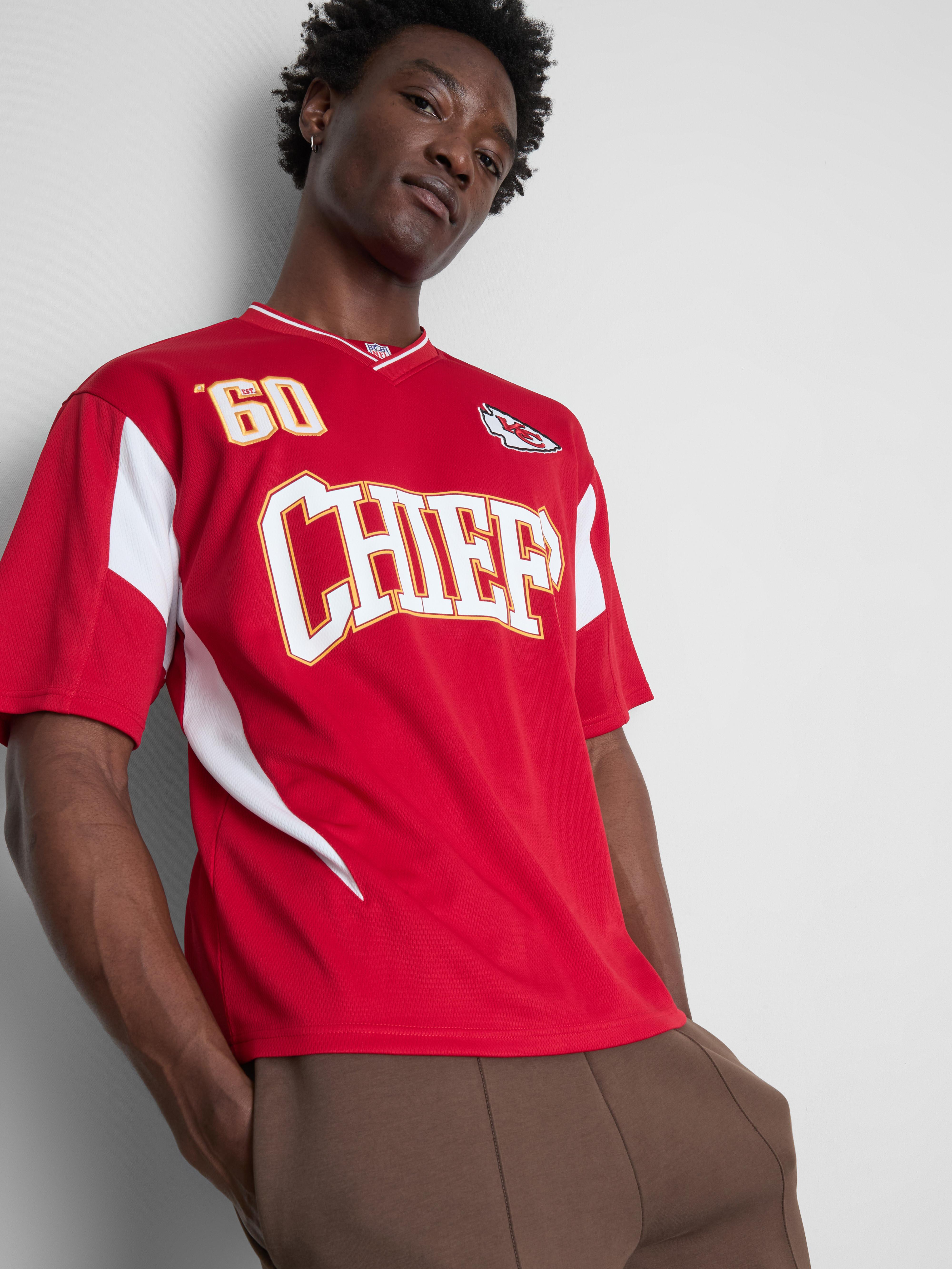 Men's Red NFL Kansas City Chiefs V-Neck T-Shirt