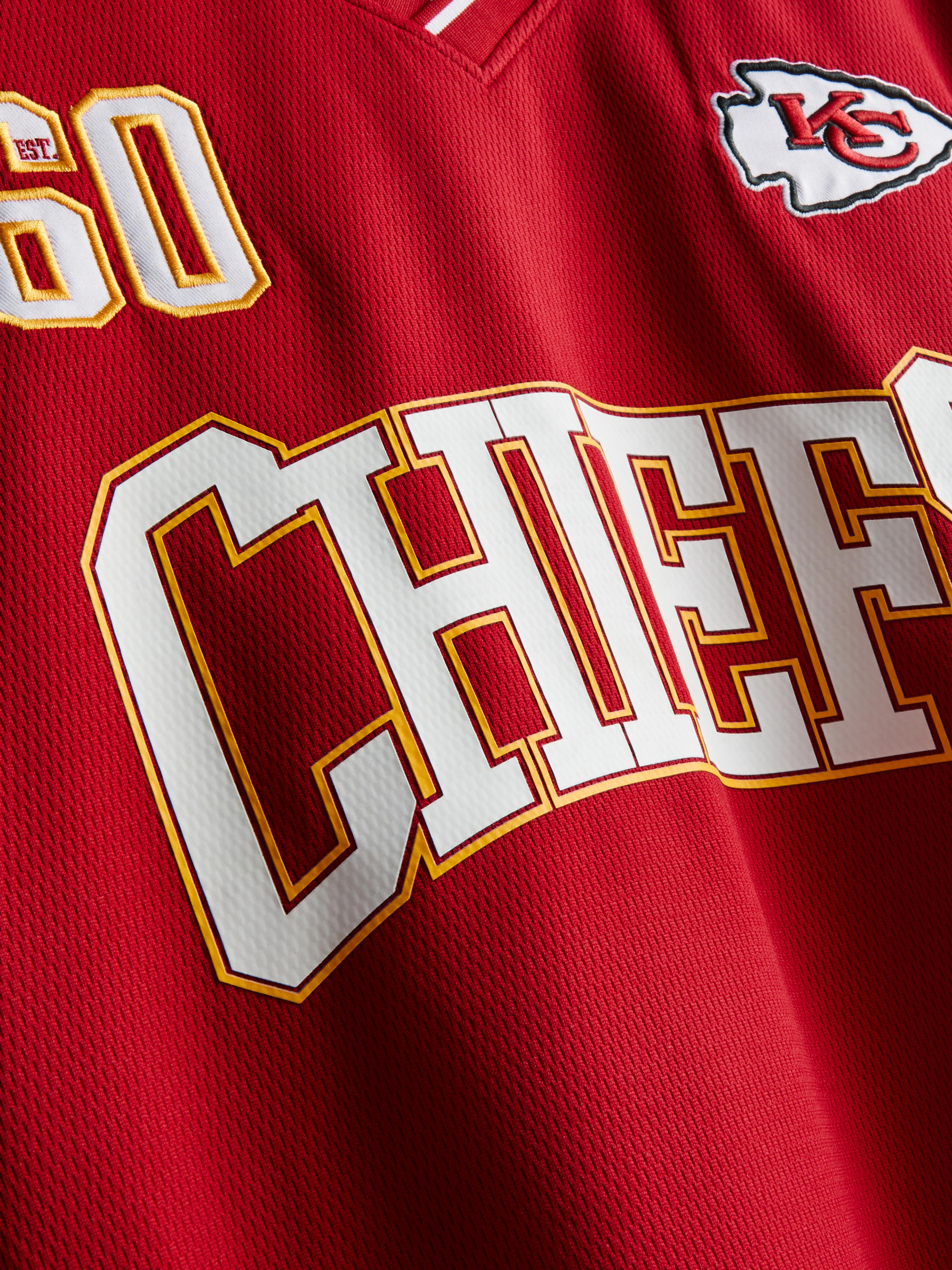 Men's Red NFL Kansas City Chiefs V-Neck T-Shirt