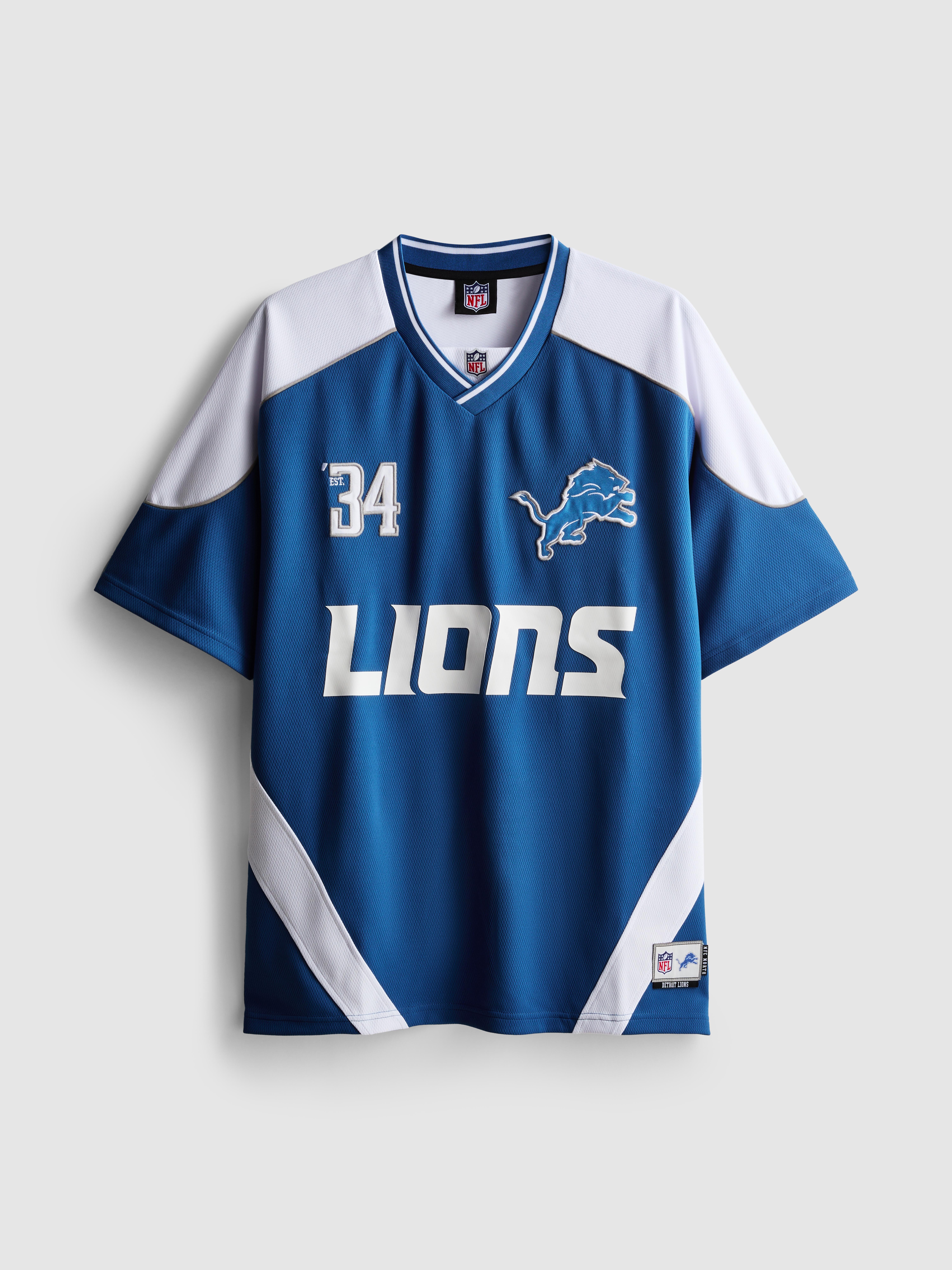 T-shirt met V-hals NFL Detroit Lions