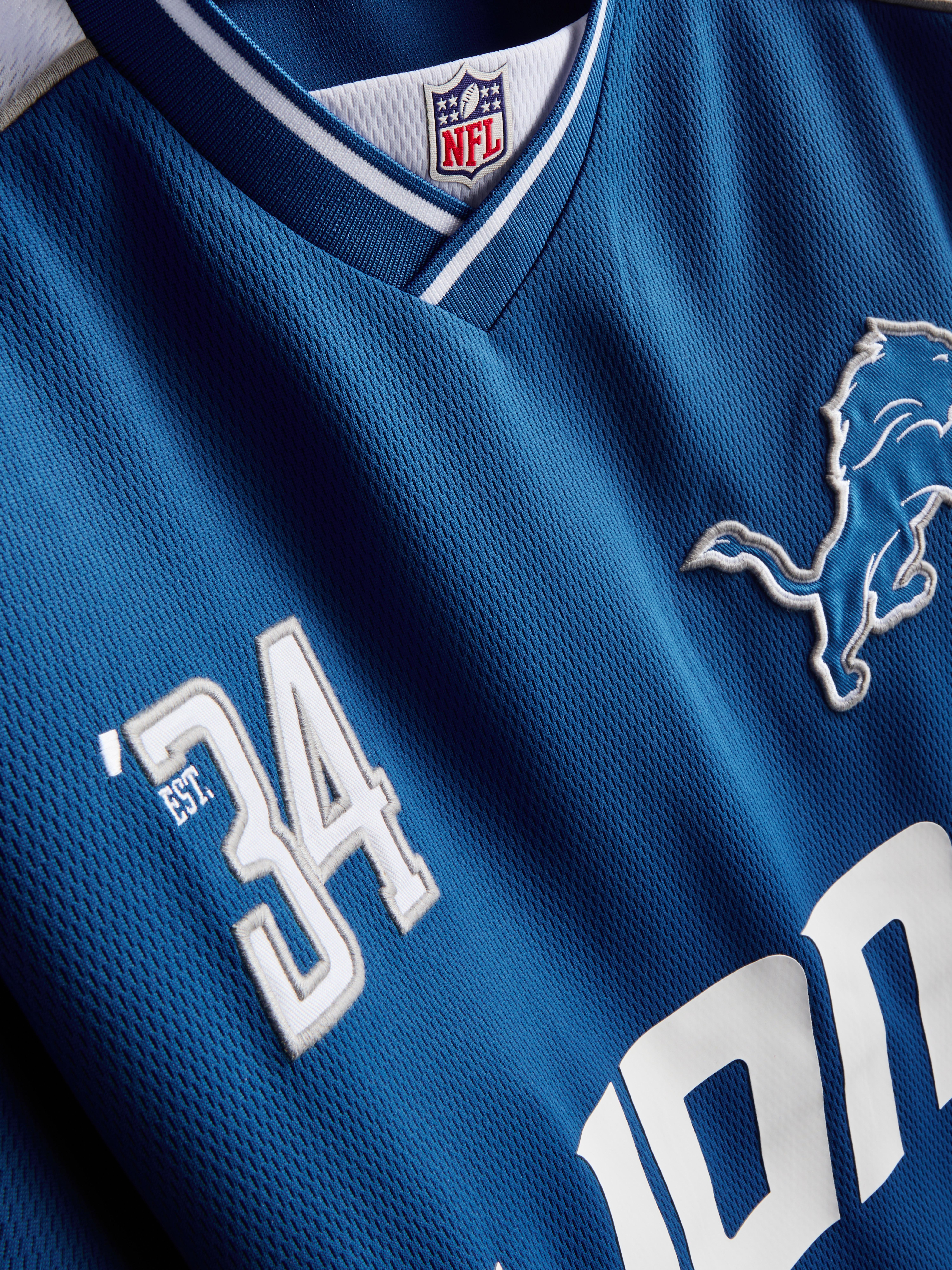 Men's Blue NFL Detroit Lions V-Neck T-Shirt