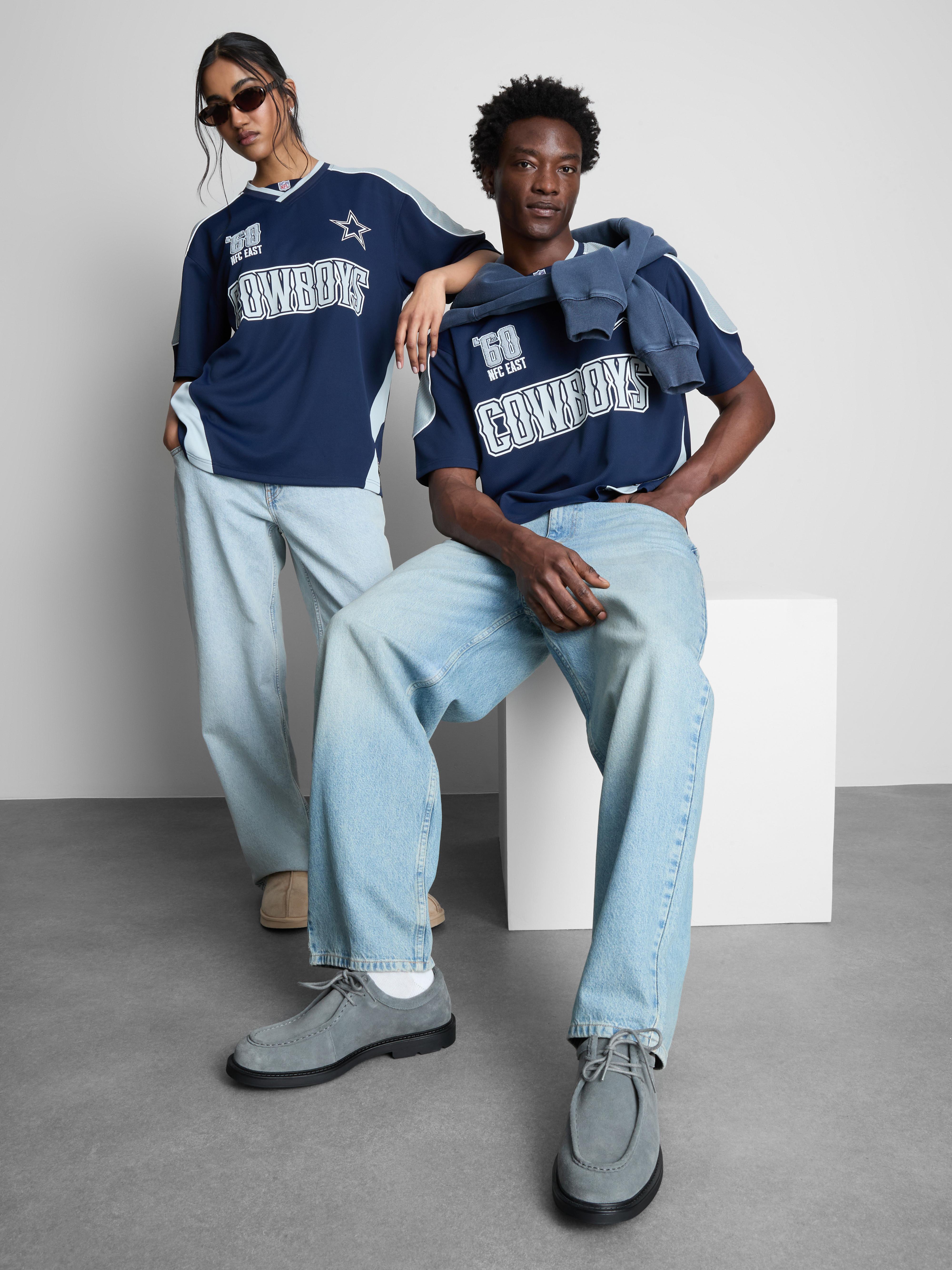 Men's Navy NFL Dallas Cowboys V-Neck T-Shirt