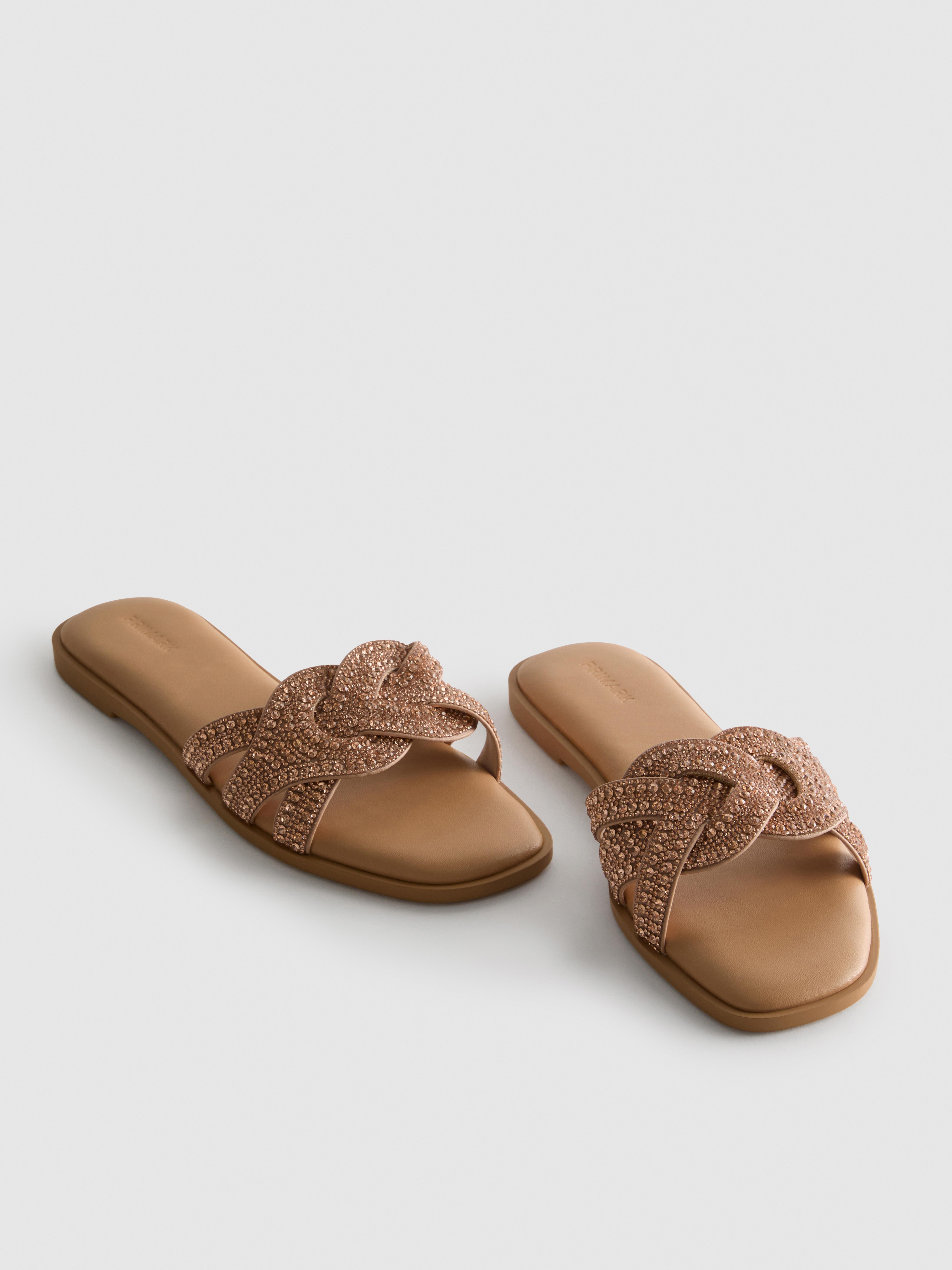 Rhinestone Mule Sandals