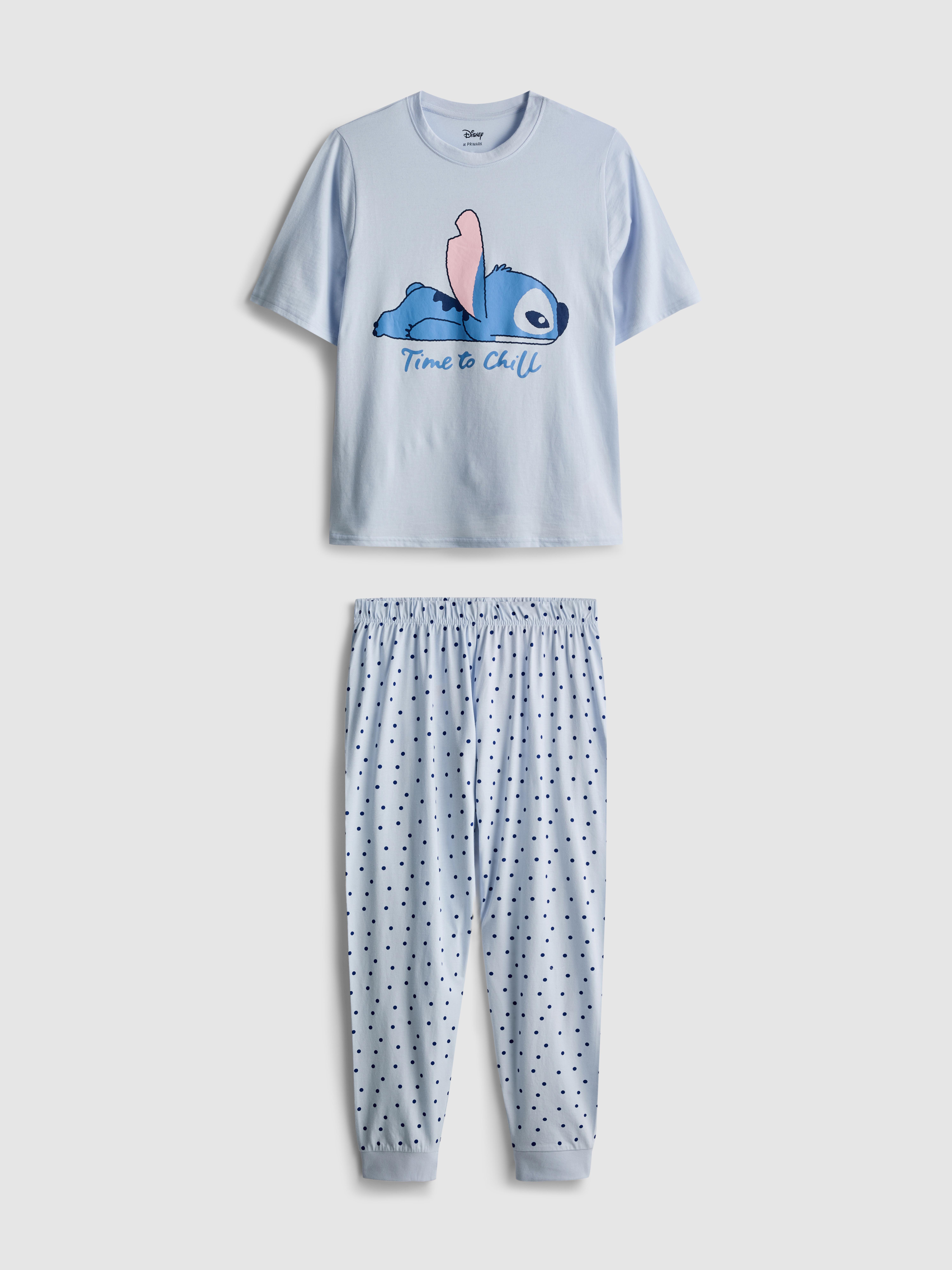 Bavlněné pyžamo s krátkým rukávem Disney Stitch