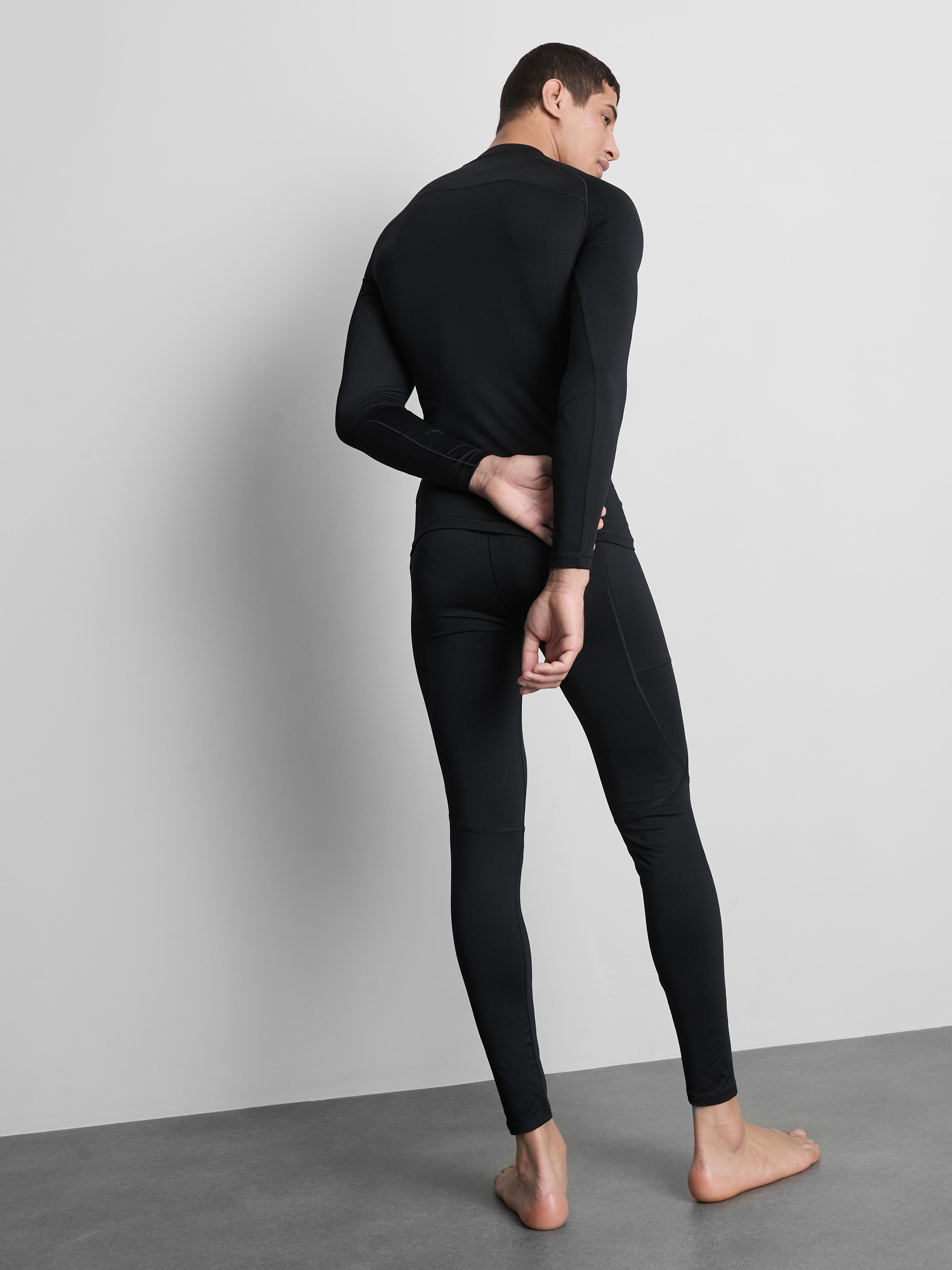 Men's Black Active Base Layer T-Shirt