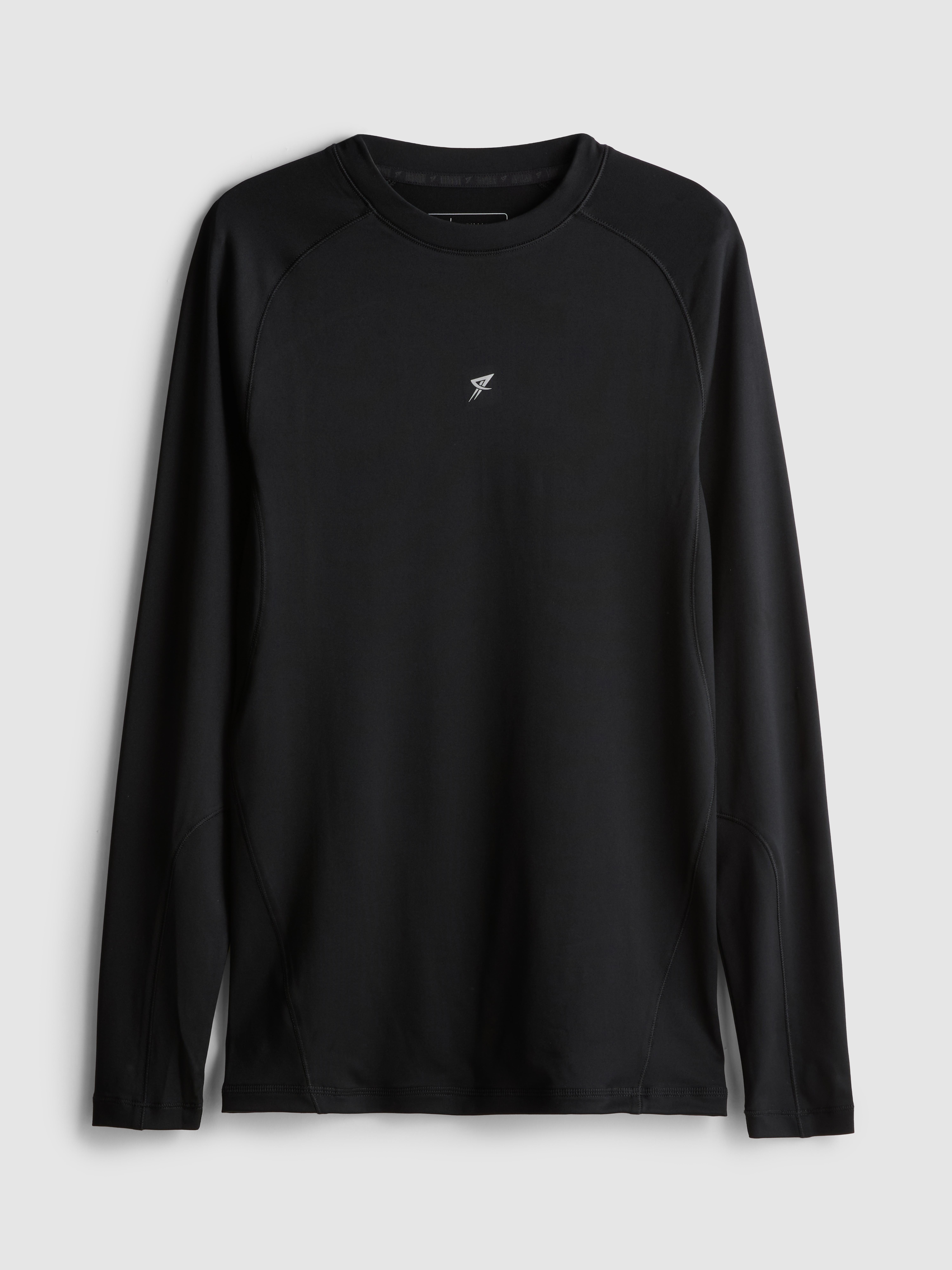 Men's Black Active Base Layer T-Shirt