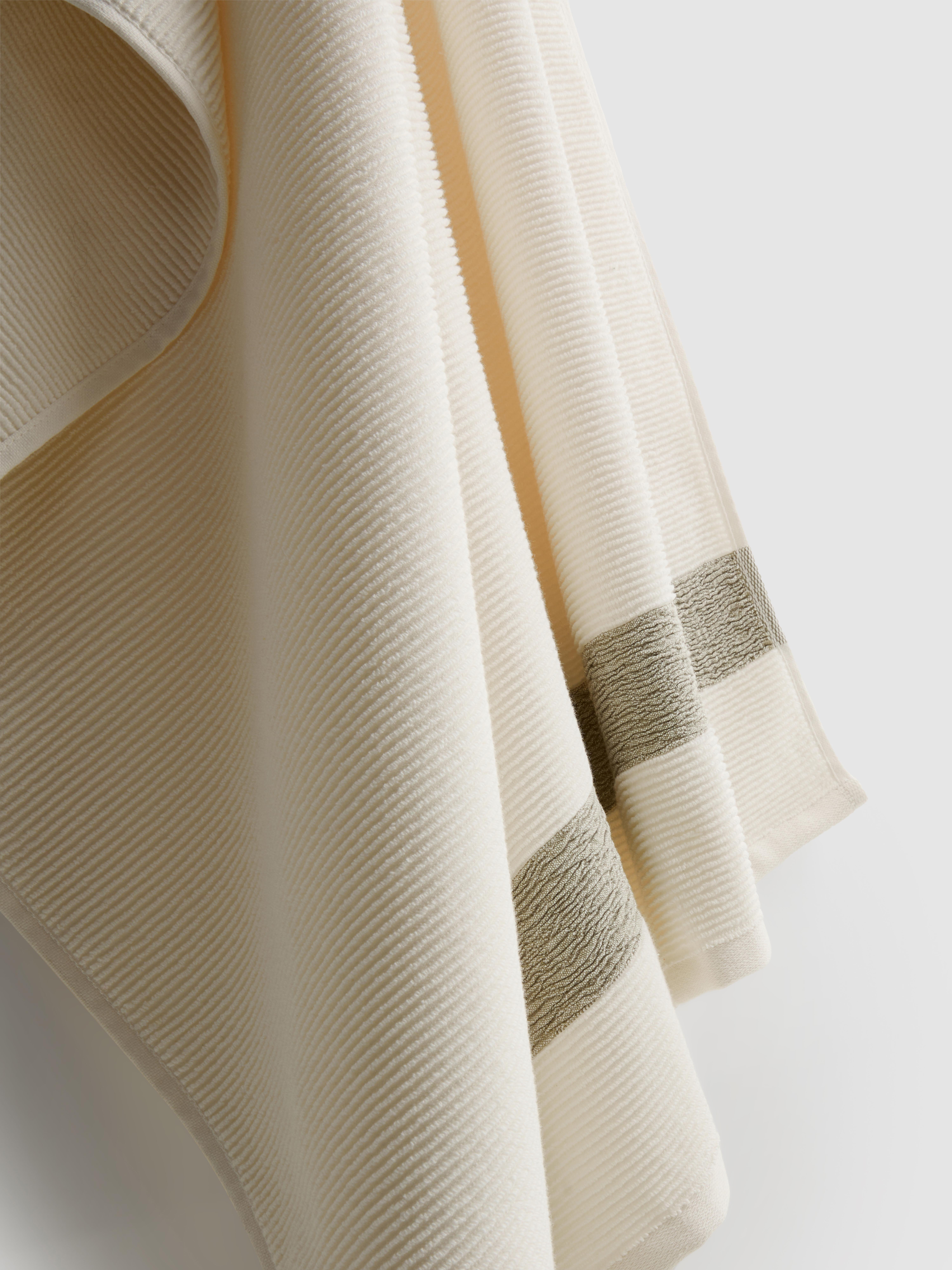 Serviette de bain côtelée