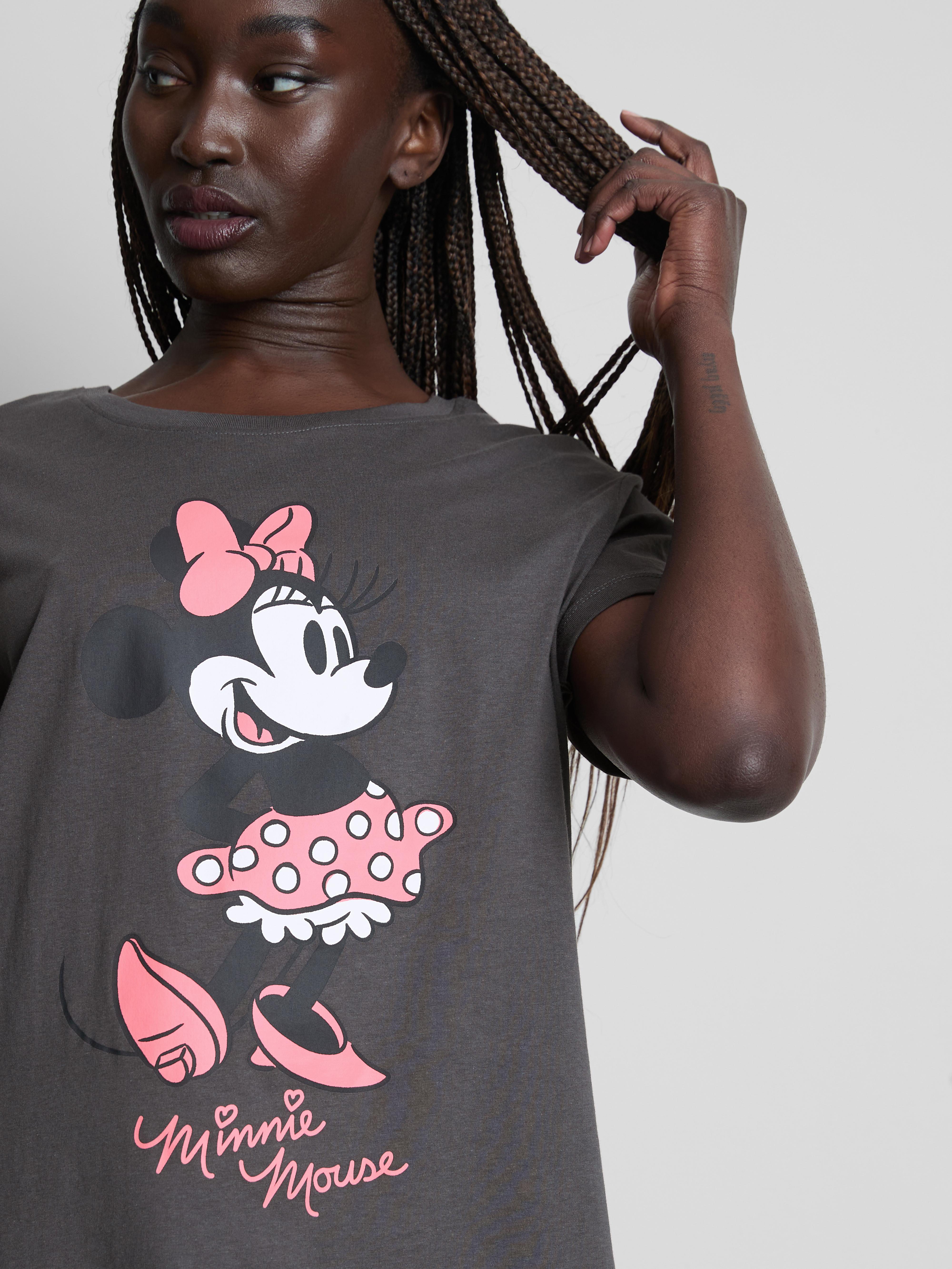 Nachthemd aus Baumwolle mit „Disney Minnie Maus“ Grafik