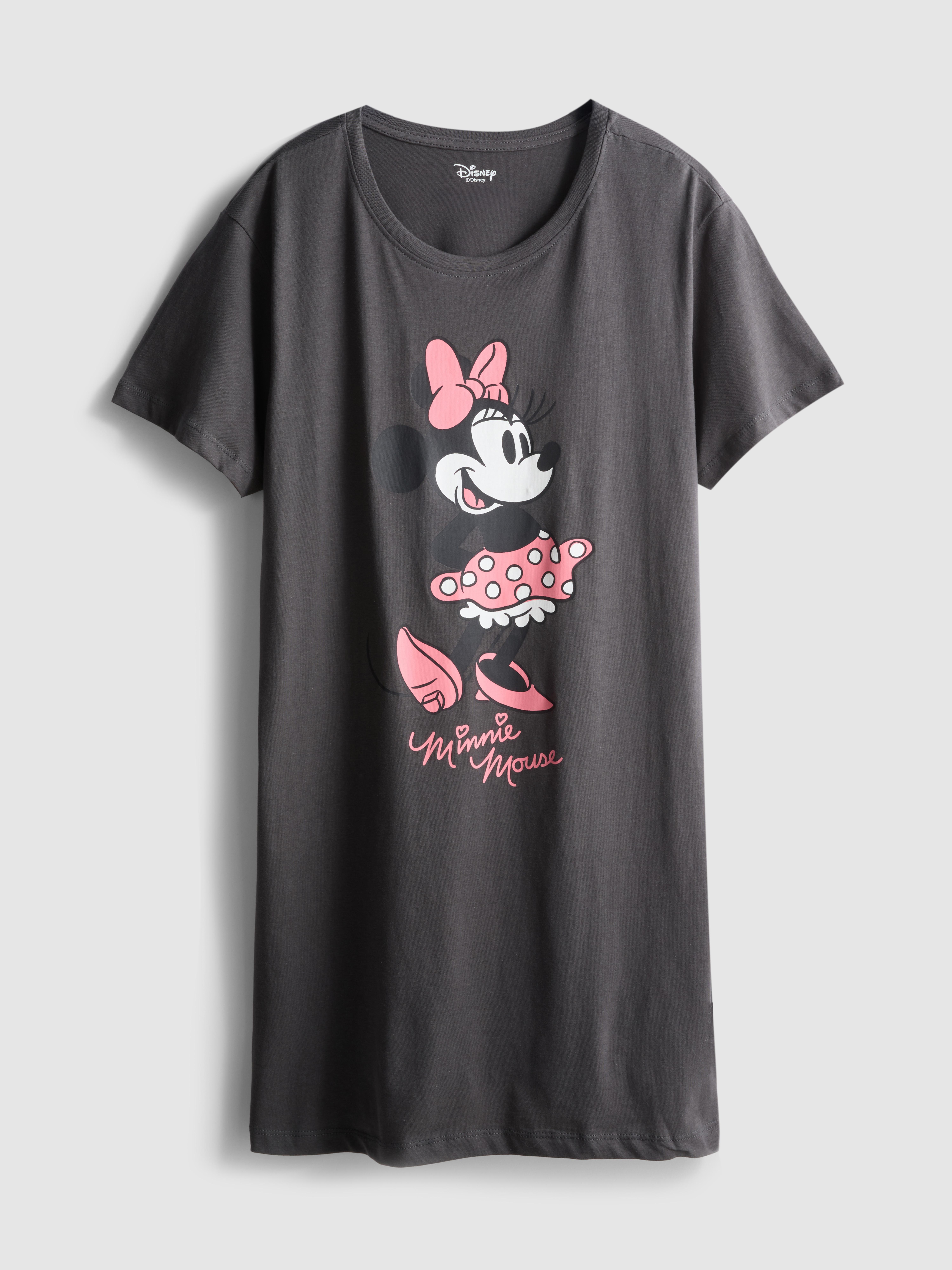 Nachthemd aus Baumwolle mit „Disney Minnie Maus“ Grafik