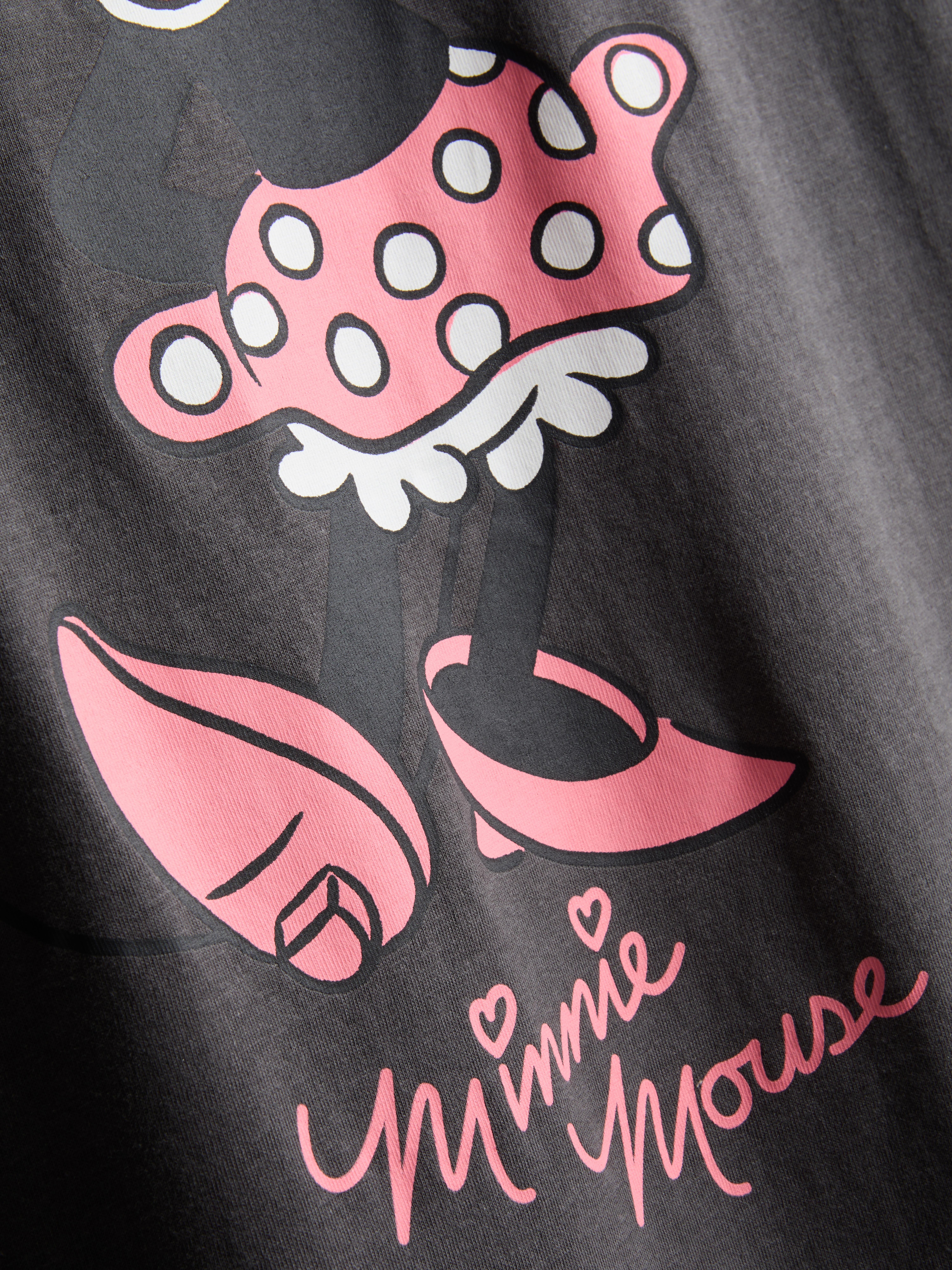 Nachthemd aus Baumwolle mit „Disney Minnie Maus“ Grafik