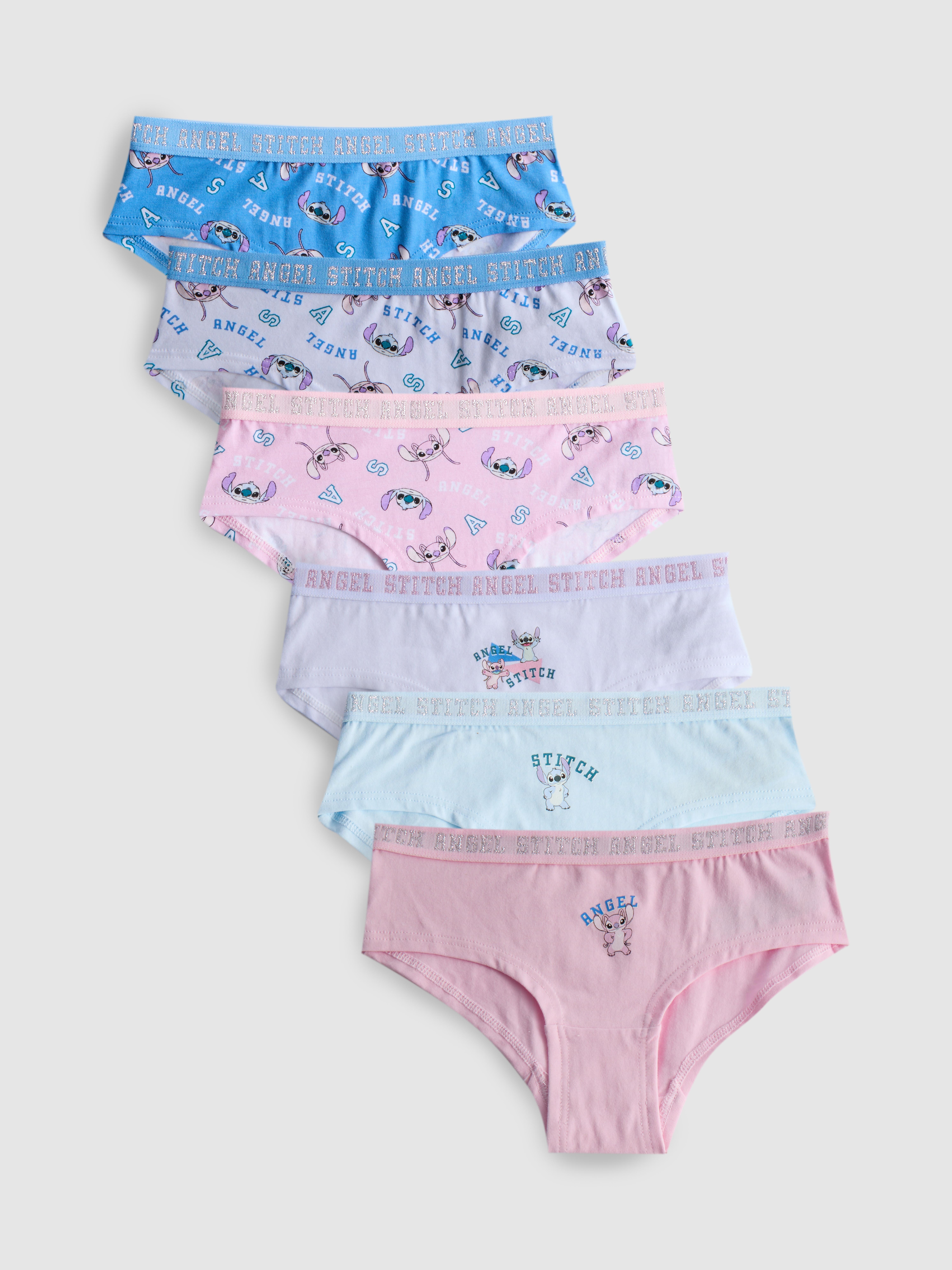 2-15 anni | 6 slip a vita bassa Stitch Disney