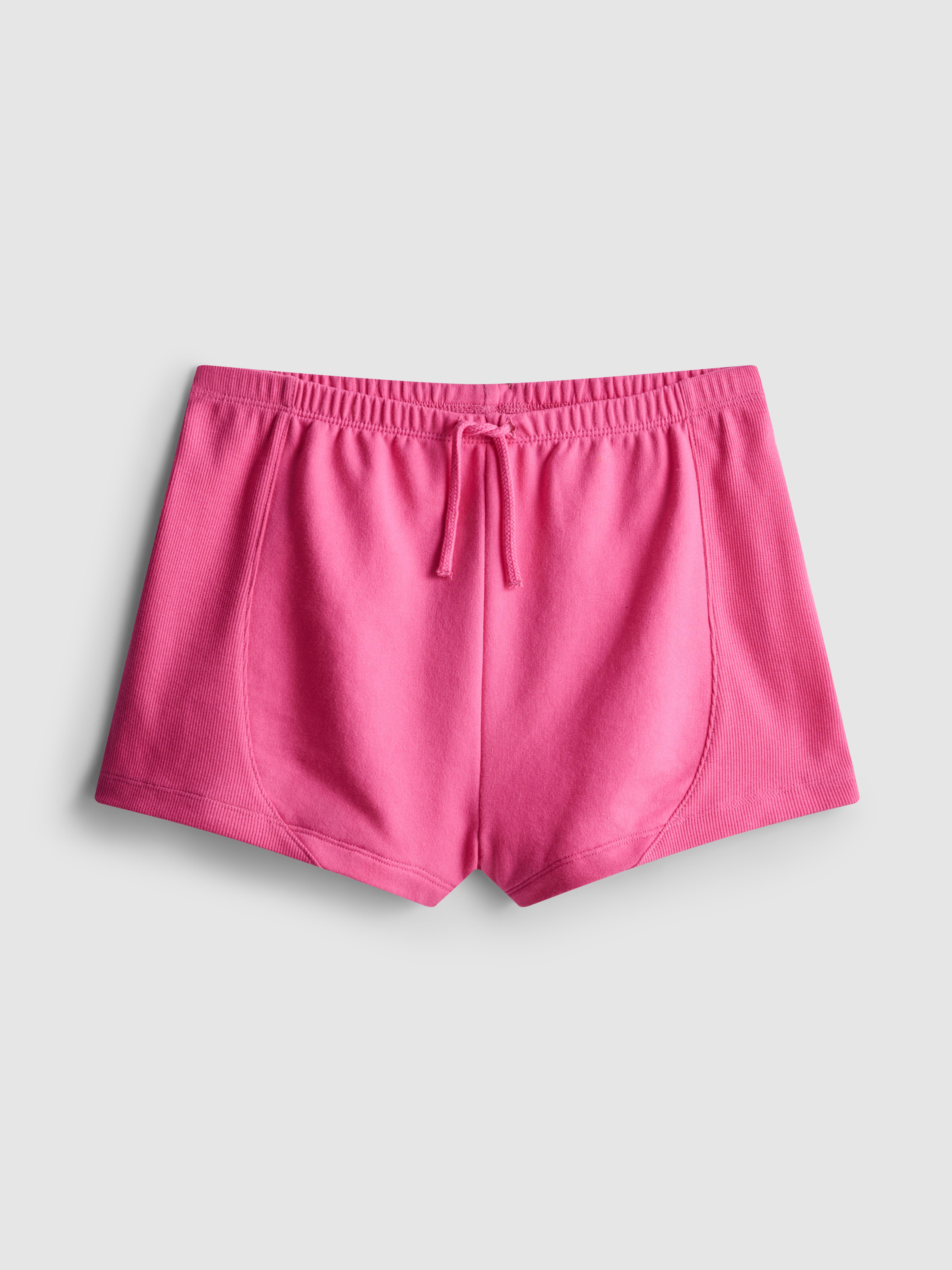 7-15yrs | Panelled Running Shorts Pink