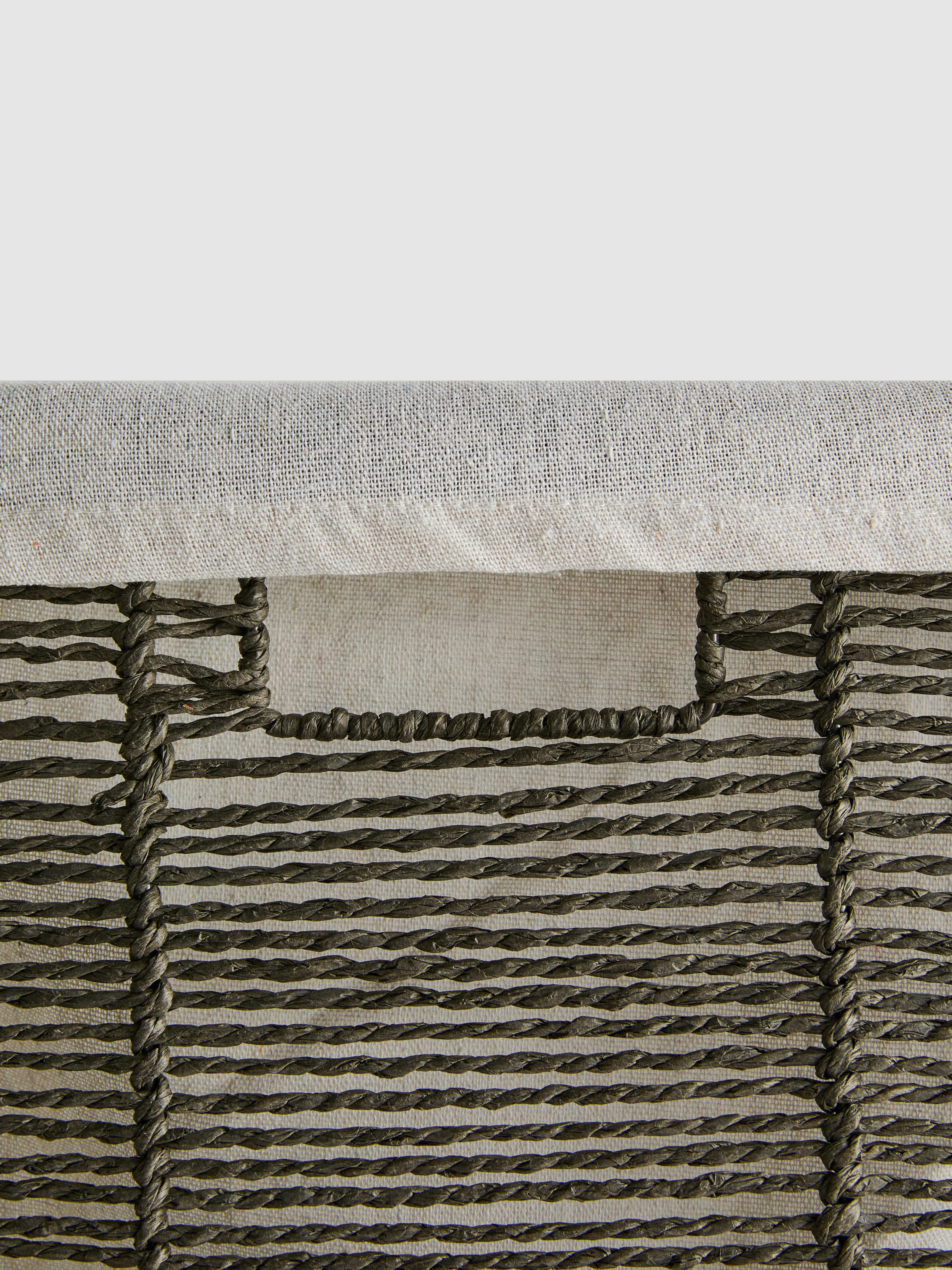 Cube Paper Rope Storage Basket