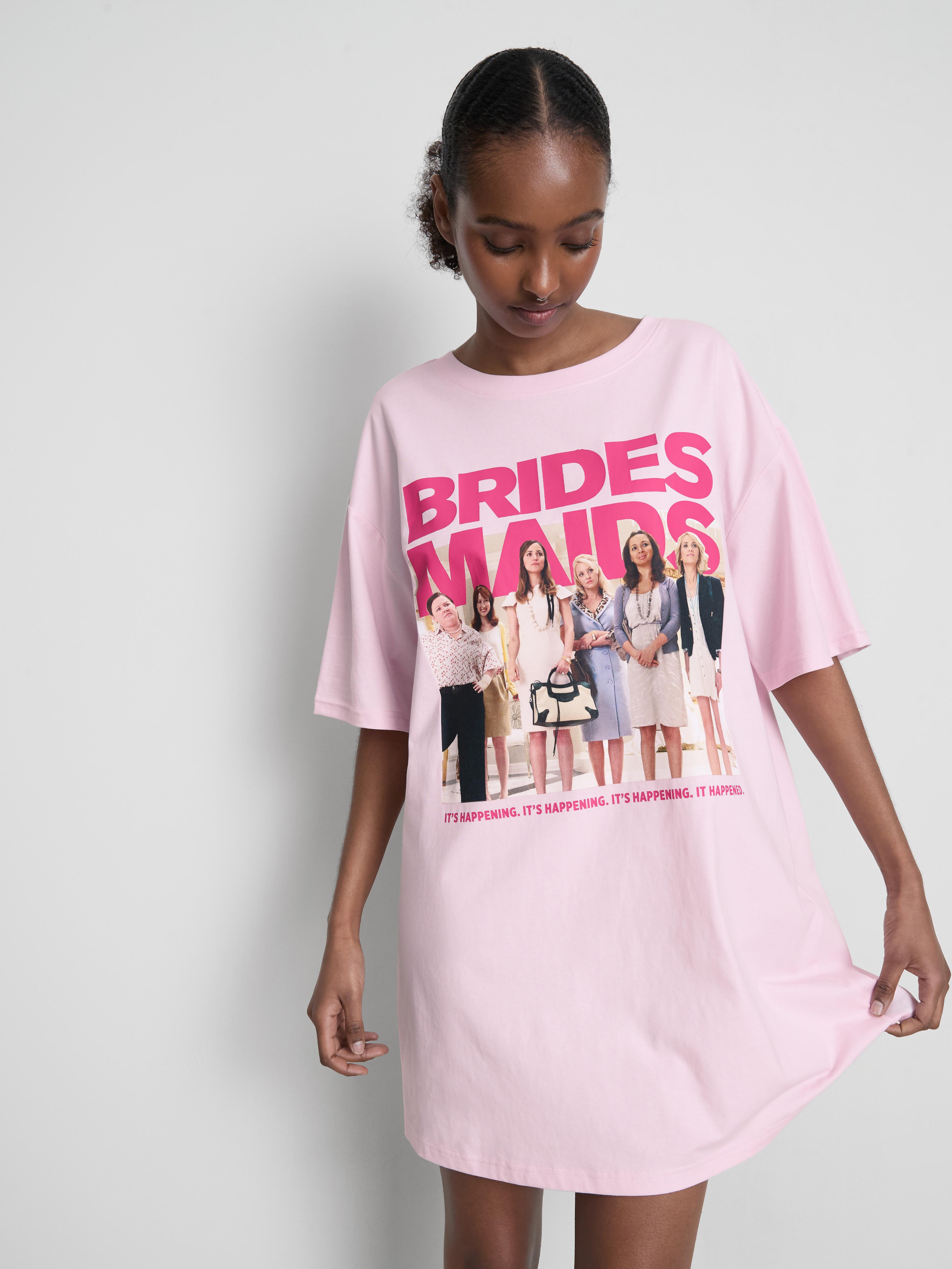 Bridesmaids Cotton Oversized Graphic Nightshirt