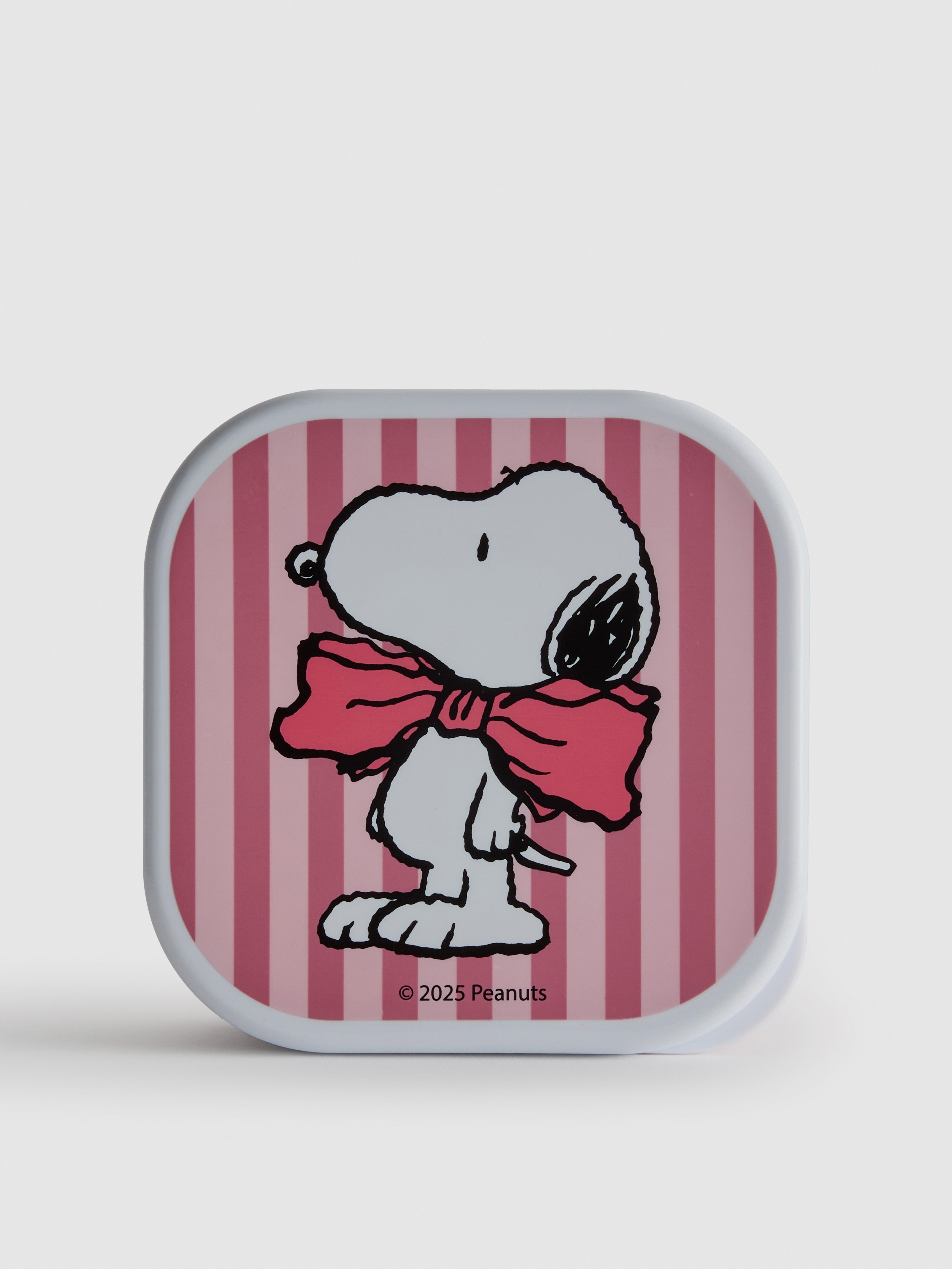 Light Pink 3pk Peanuts Snoopy Snackpots