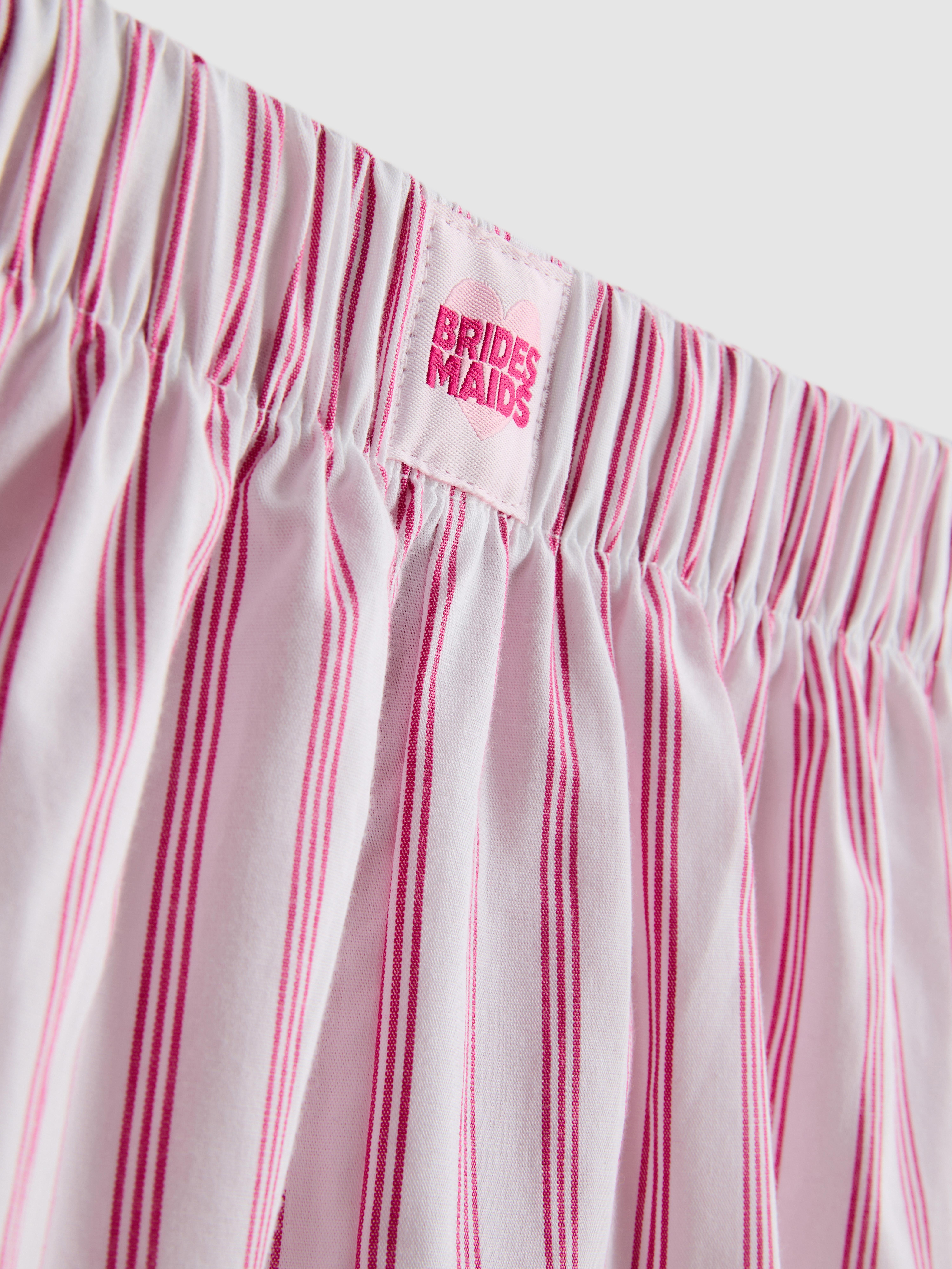 Pijamale scurte din bumbac cu imprimeu Bridesmaids