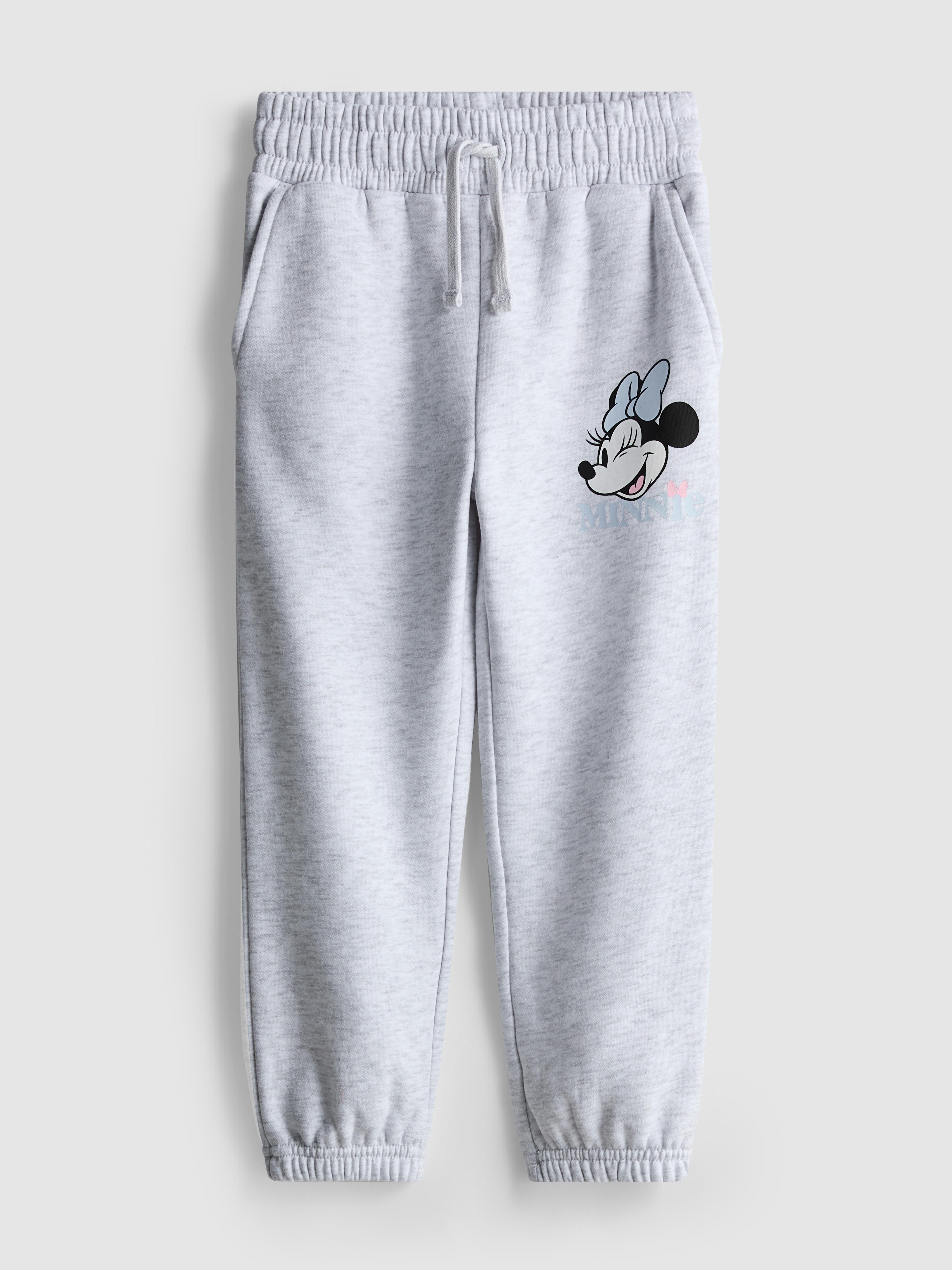 Girls Gray Heather 1.5-8yrs | Disney’s Minnie Mouse Cuffed Joggers