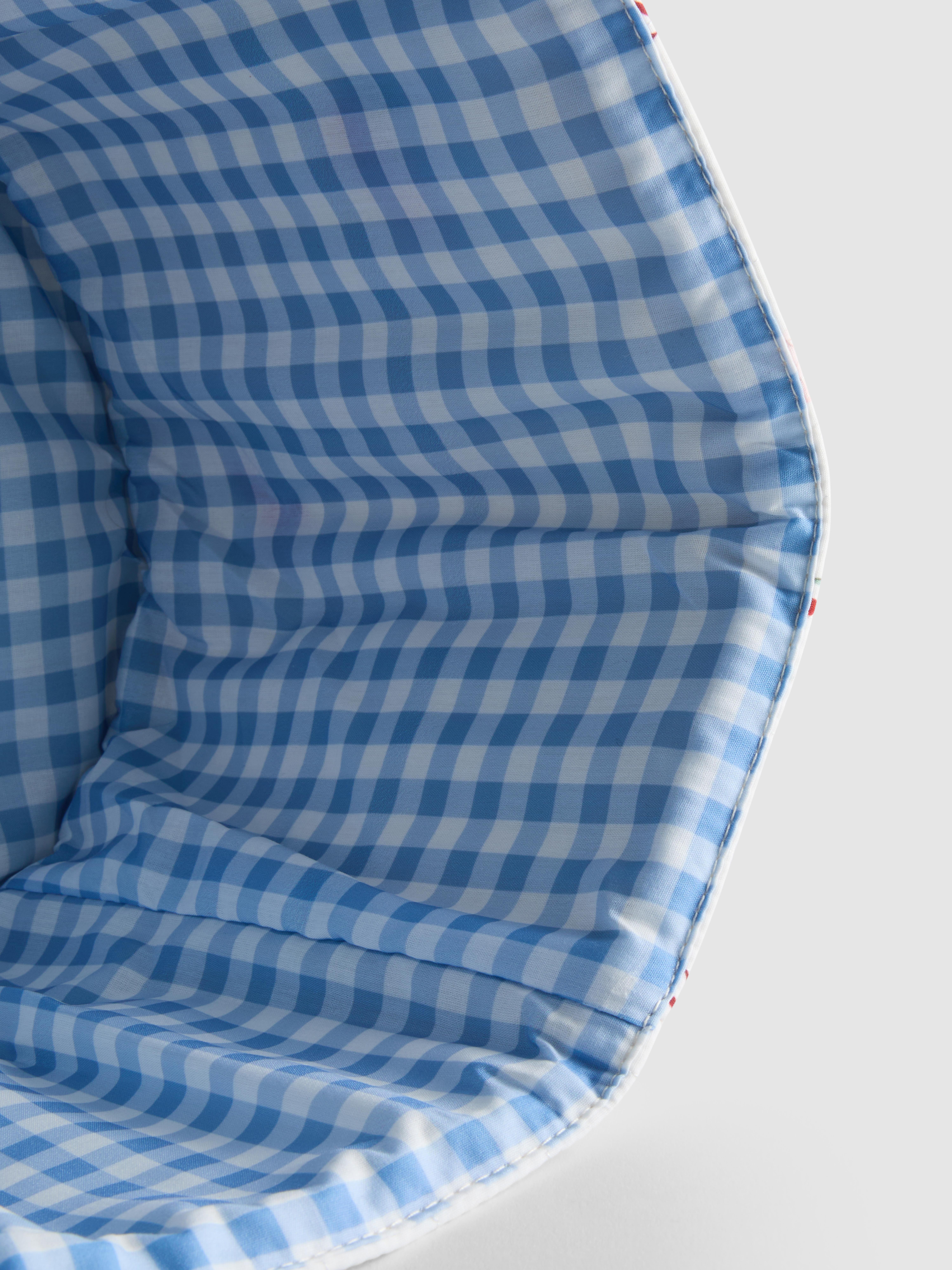 Cesto arrumação macia laço baga