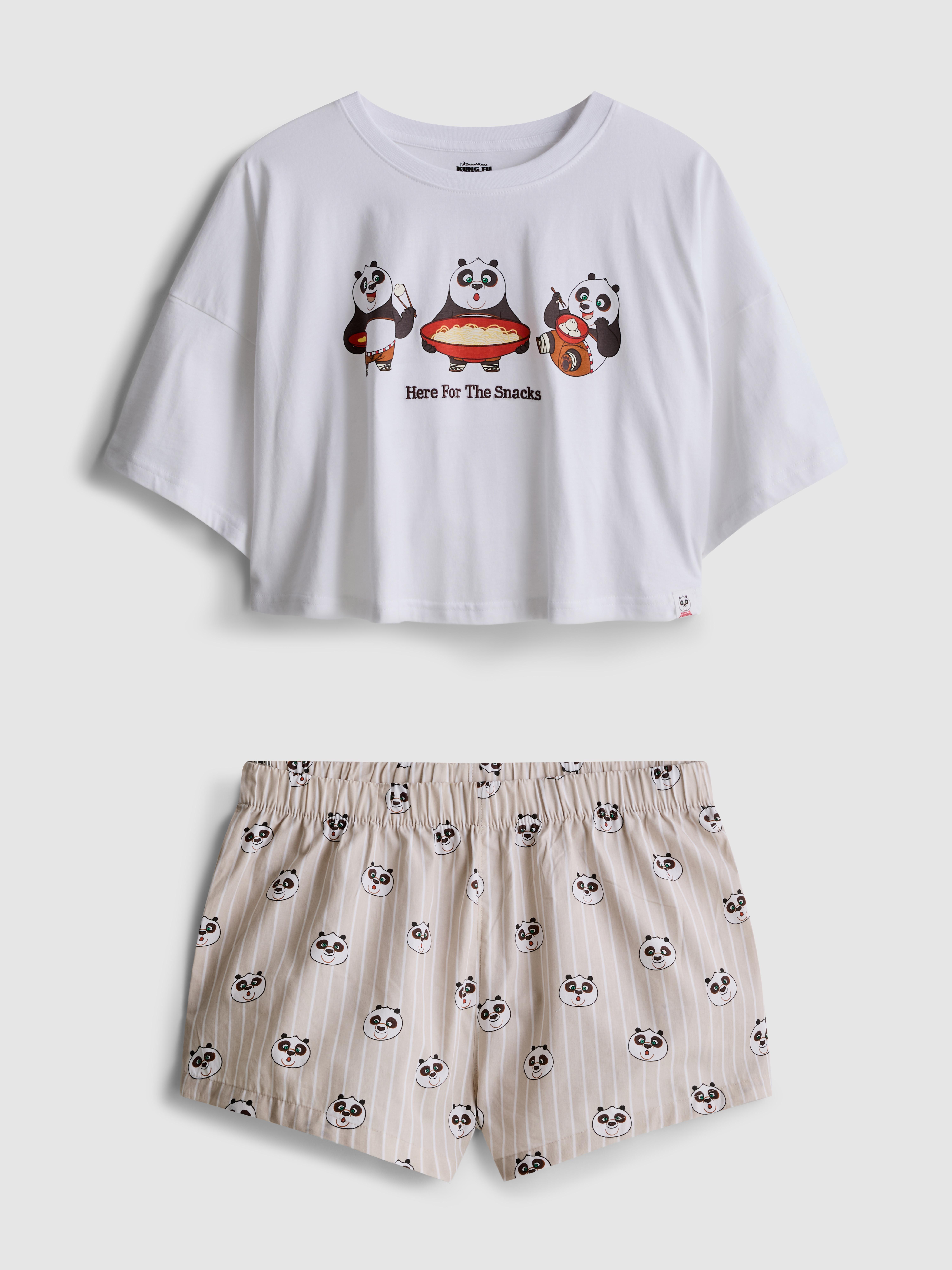 Kungfu Panda T-Shirt and Shorts Pajamas