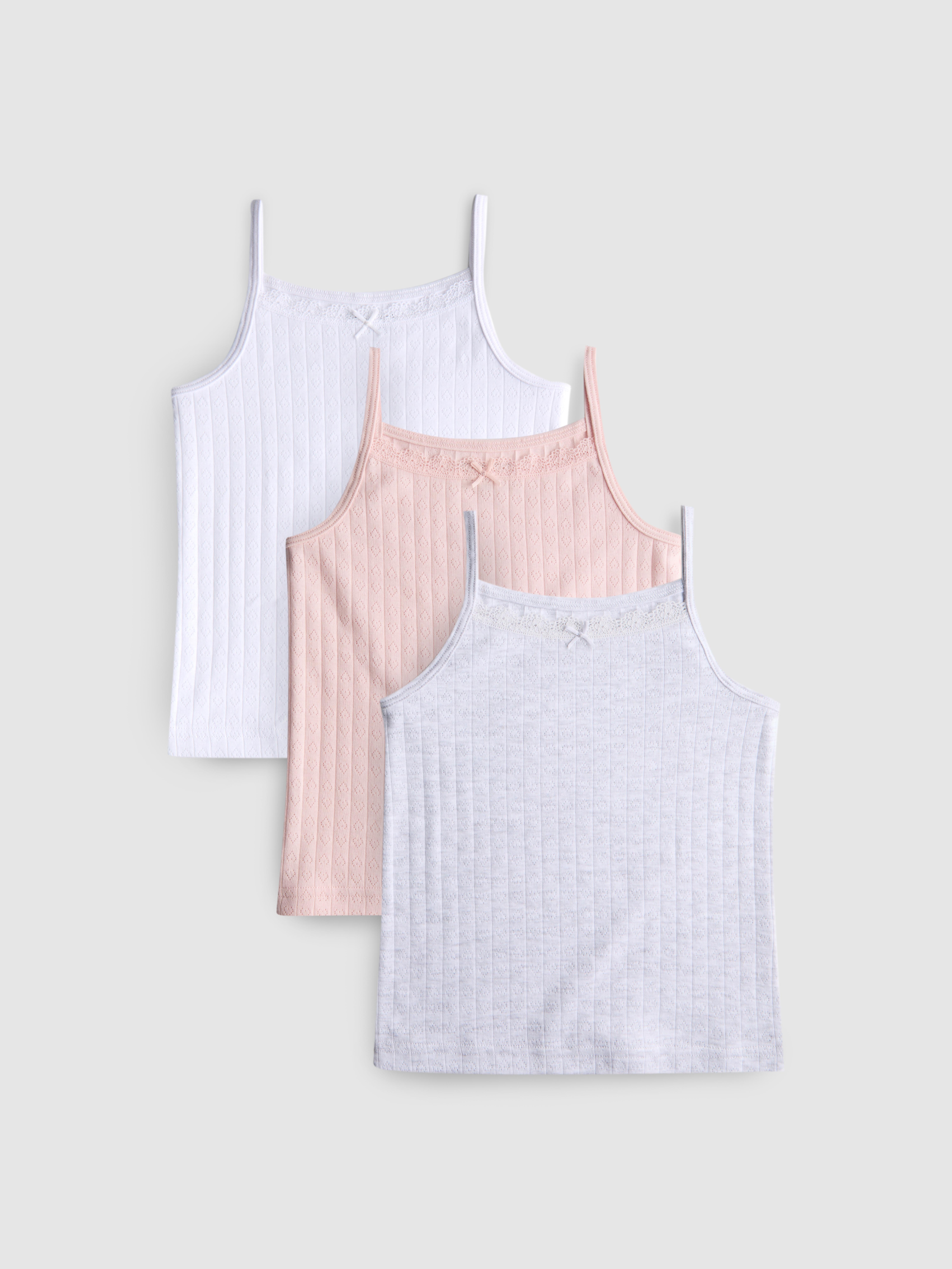 1.5-13yrs | 3pk Pointelle Cami Tops