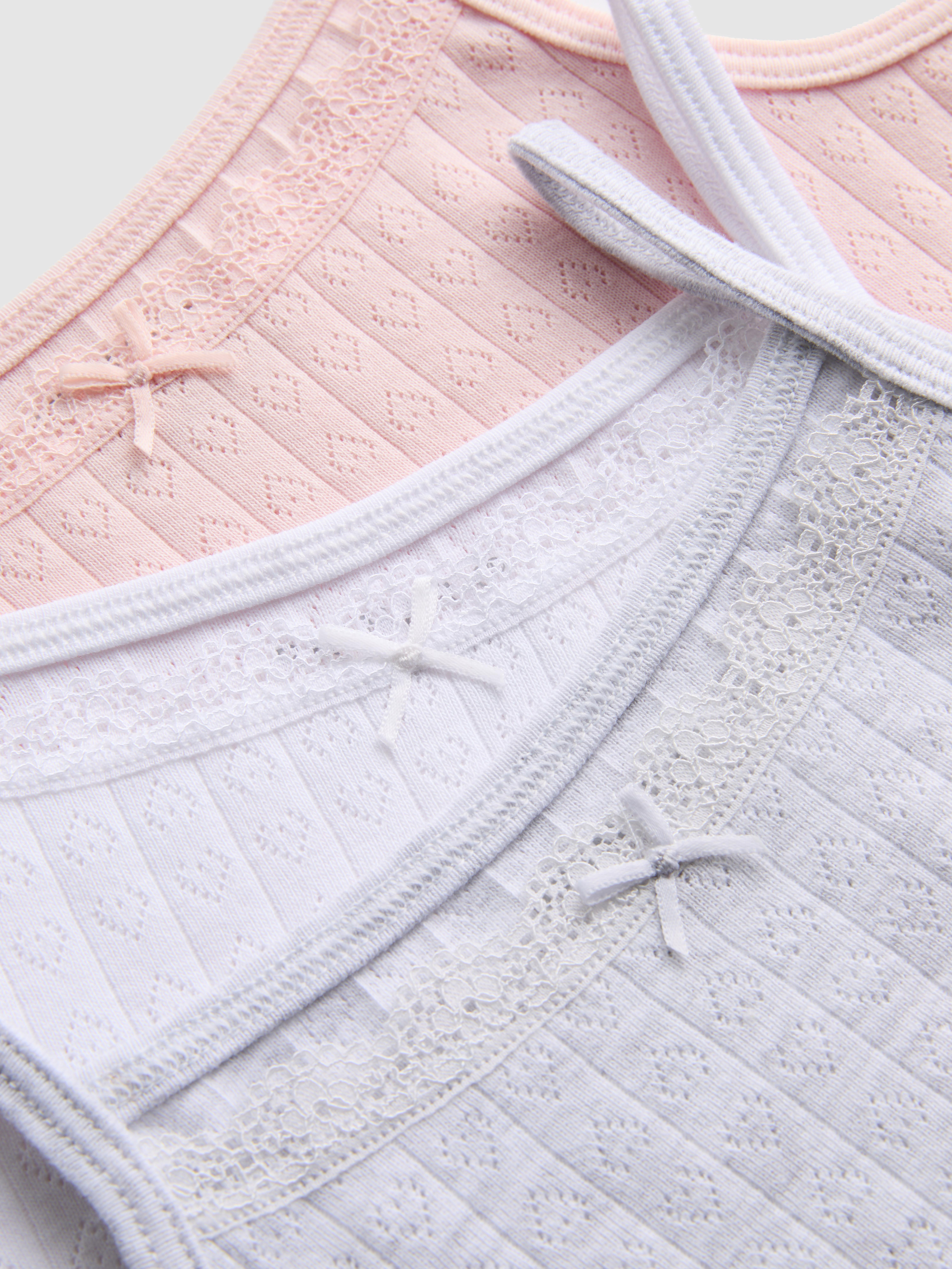 1.5-13yrs | 3pk Pointelle Cami Tops