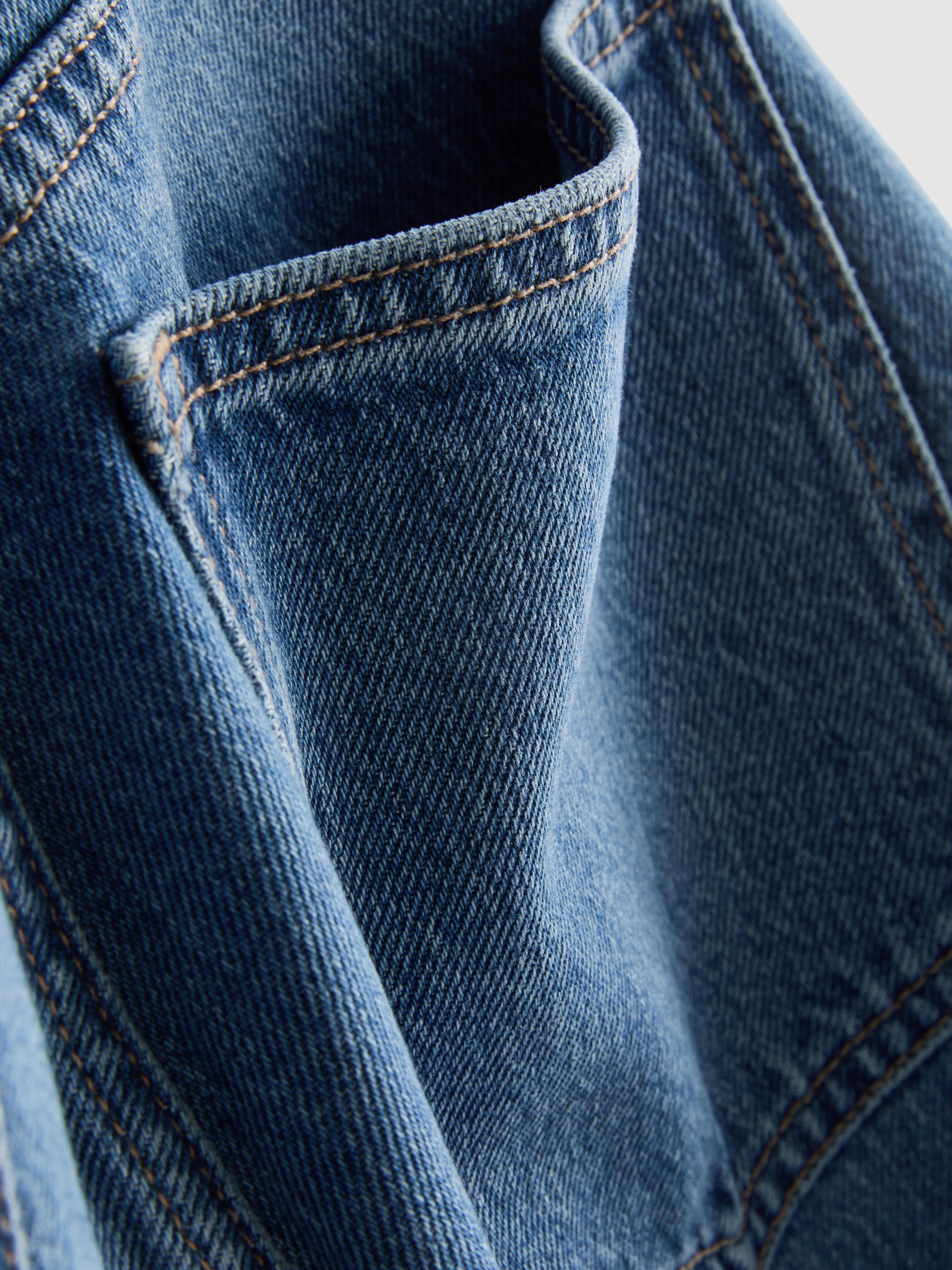 High-Waisted Straight-Leg Jeans