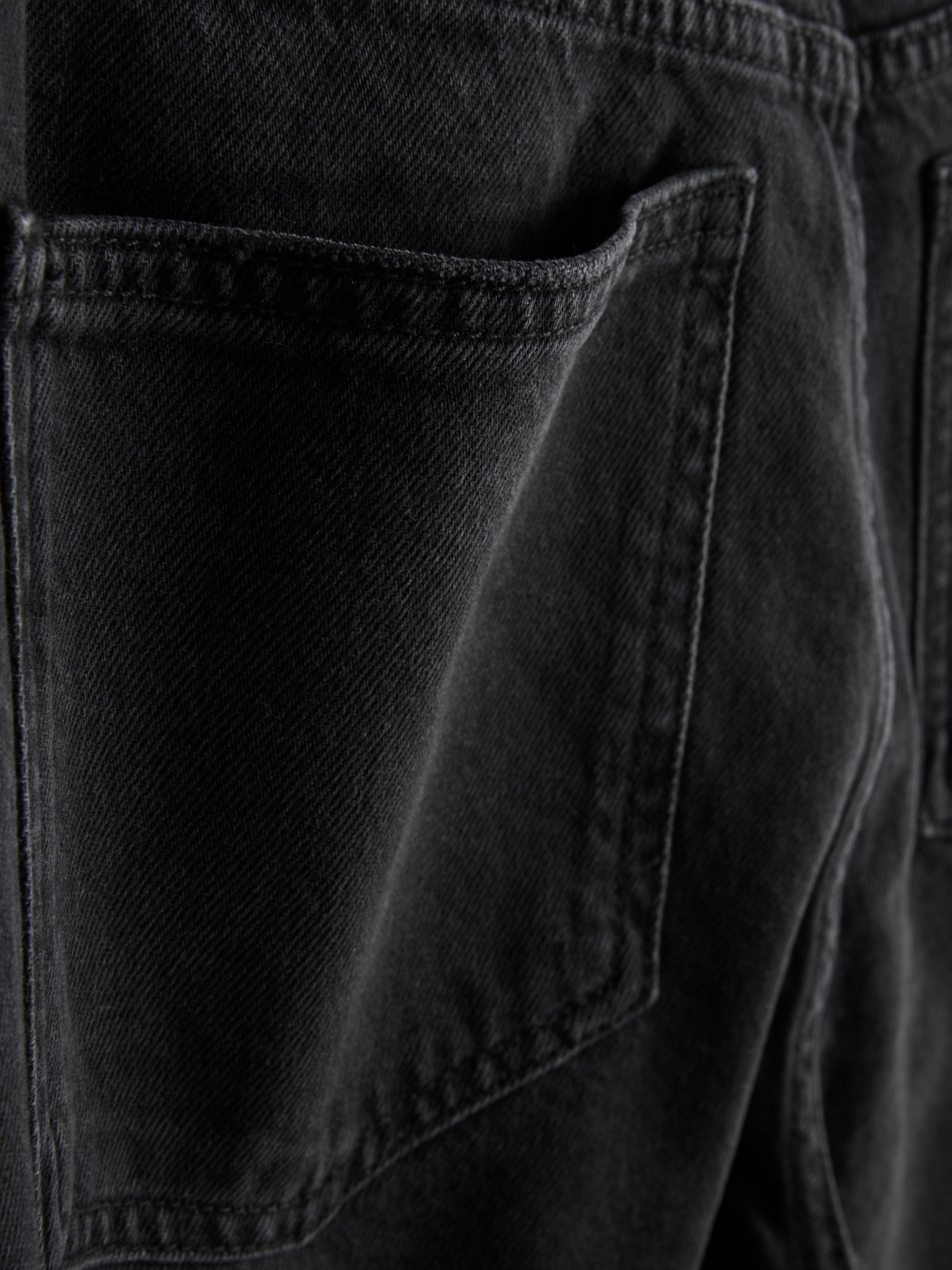 Jeans met hoge taille en rechte pijpen